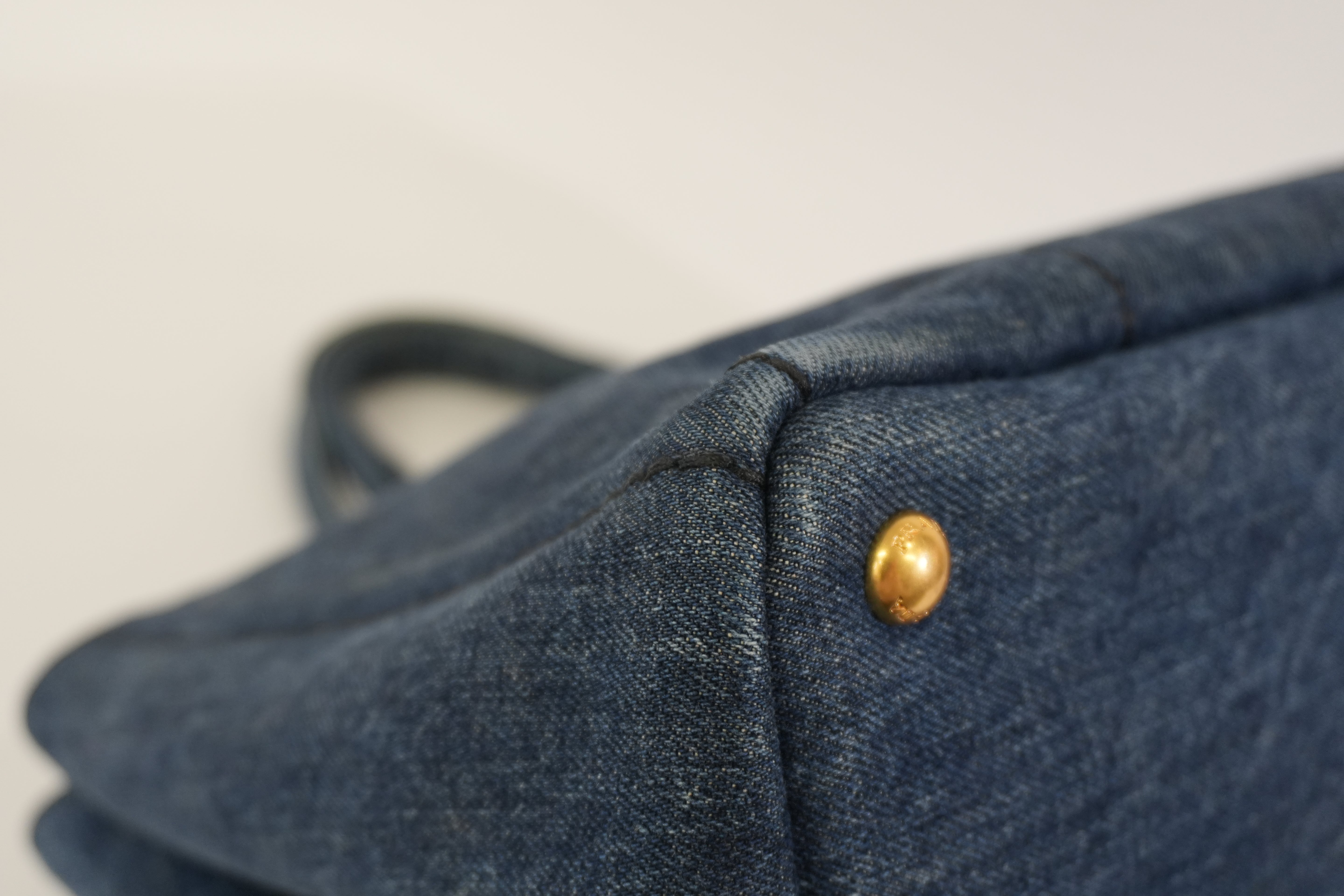 Pre-owned Prada Canapa Handbag Denim