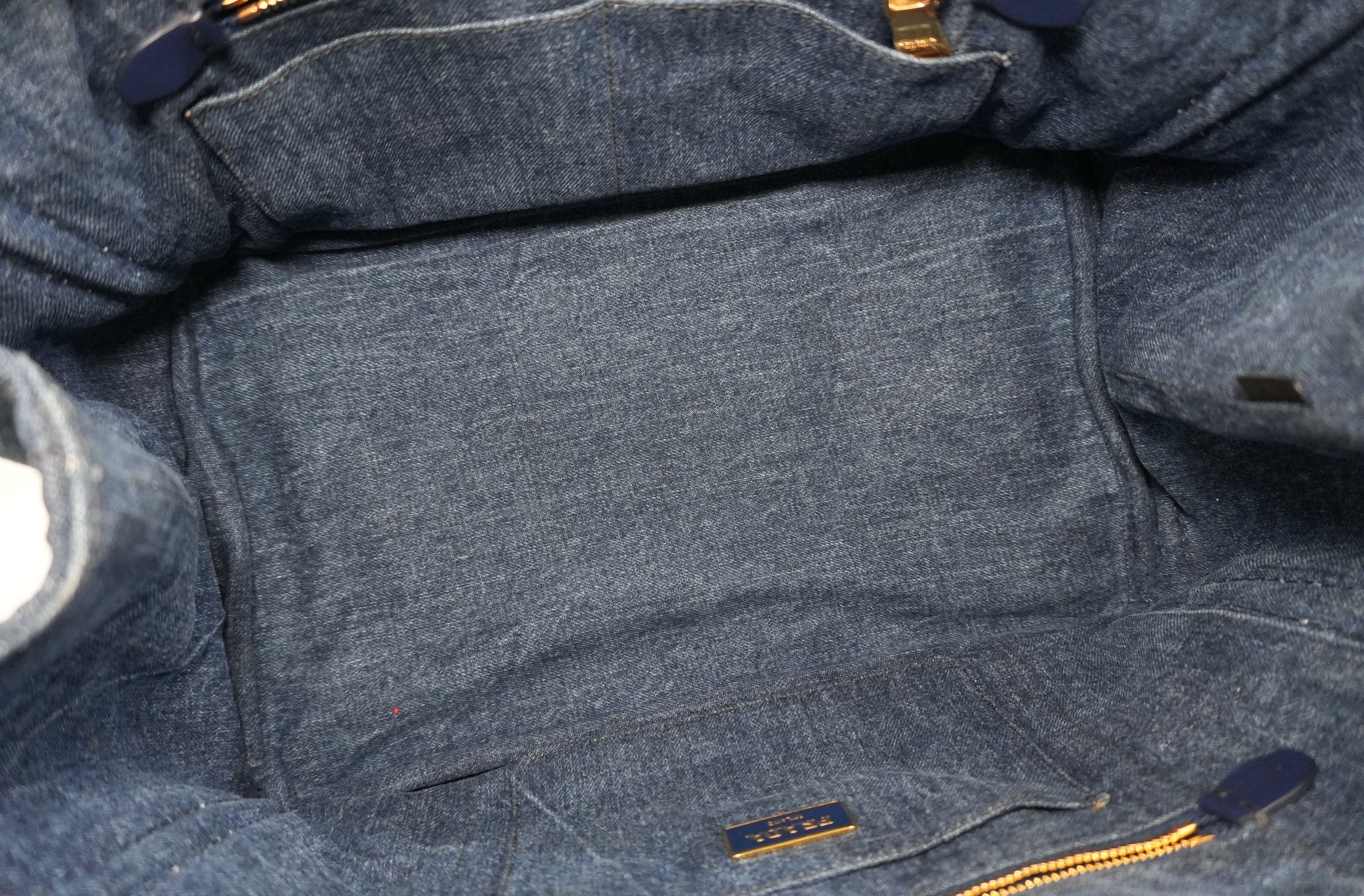 Pre-owned Prada Canapa Handbag Denim