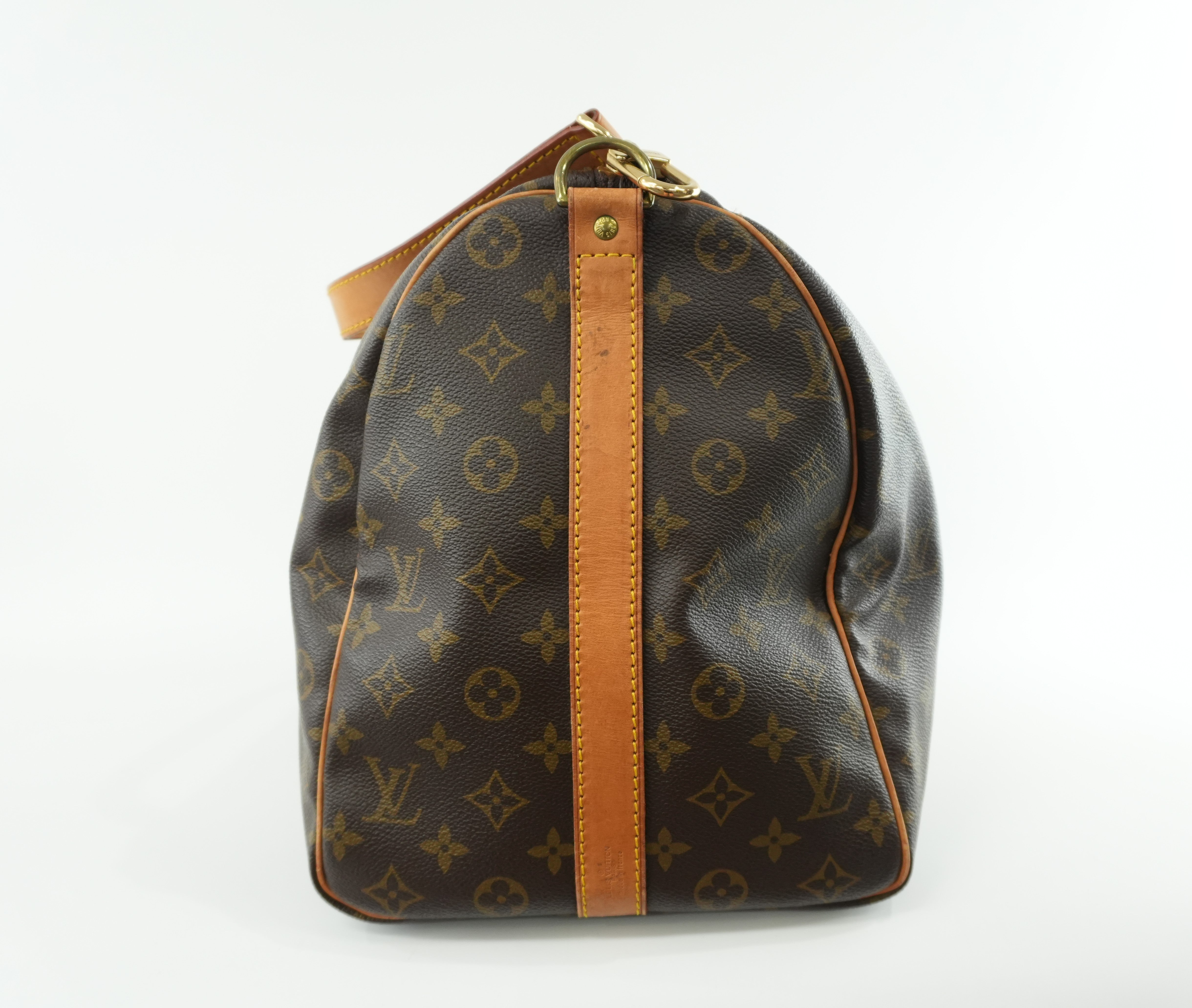 Pre-owned Louis Vuitton Monogram Keepall 50 Bandouliere