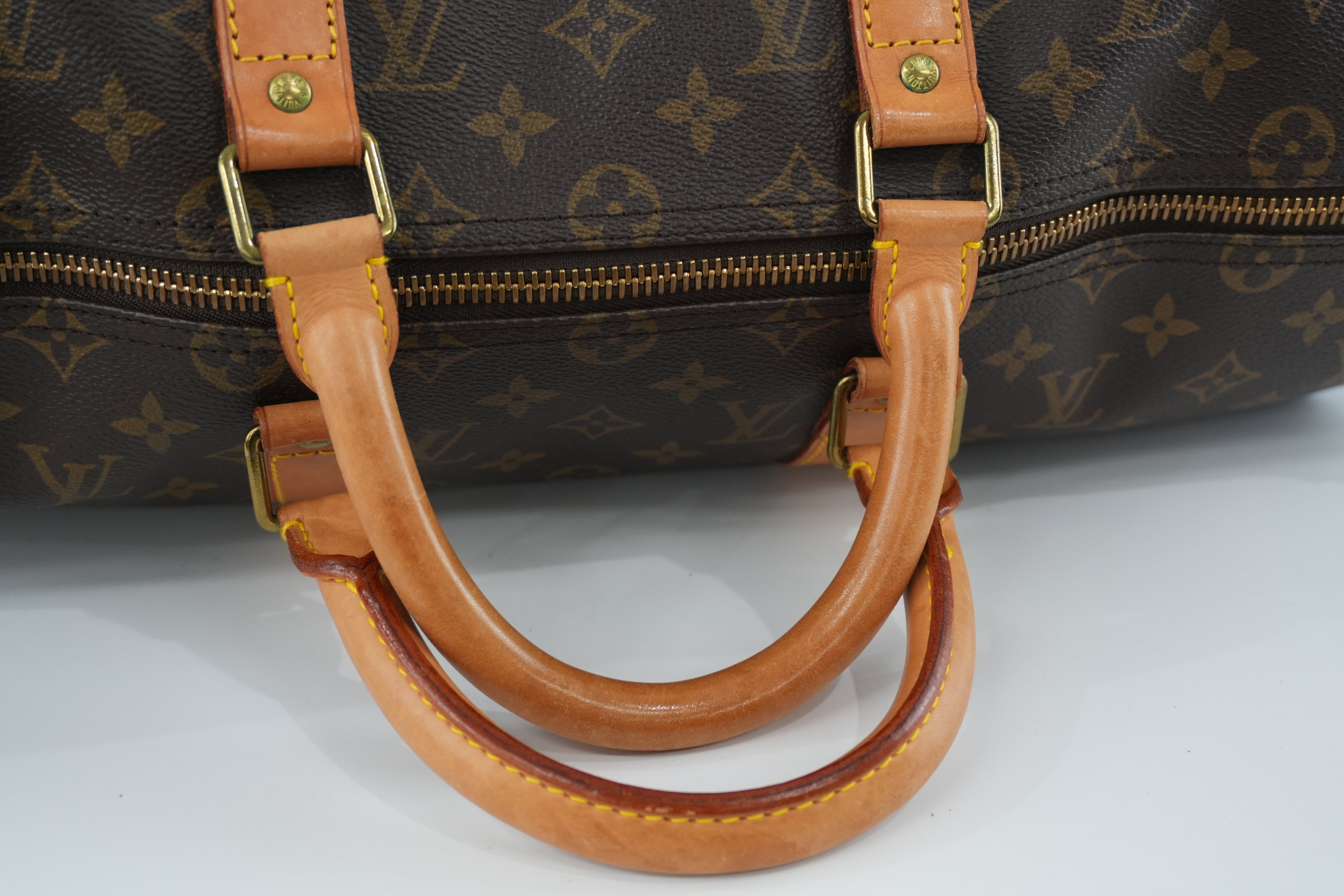 Pre-owned Louis Vuitton Monogram Keepall 50 Bandouliere