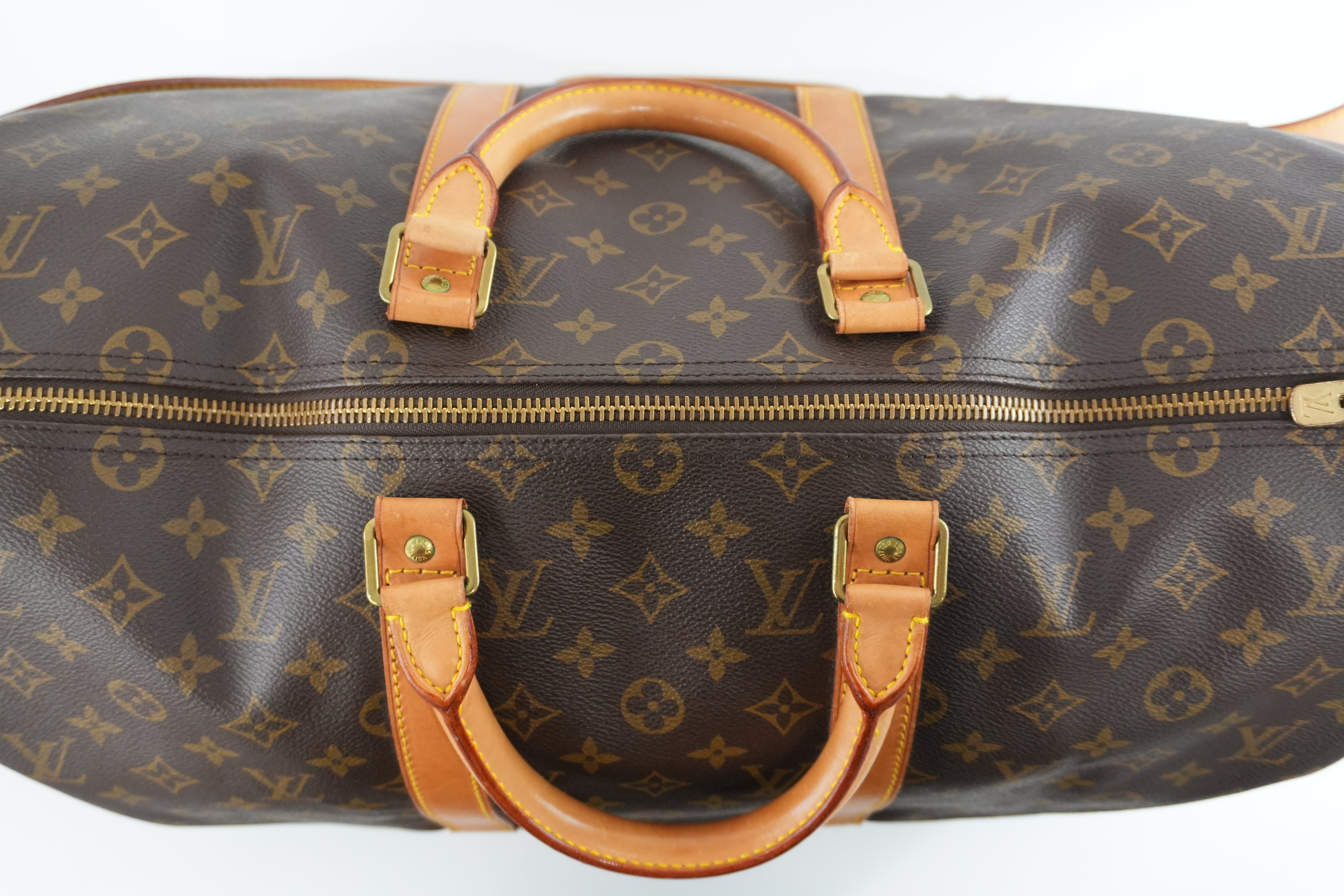 Pre-owned Louis Vuitton Monogram Keepall 50 Bandouliere