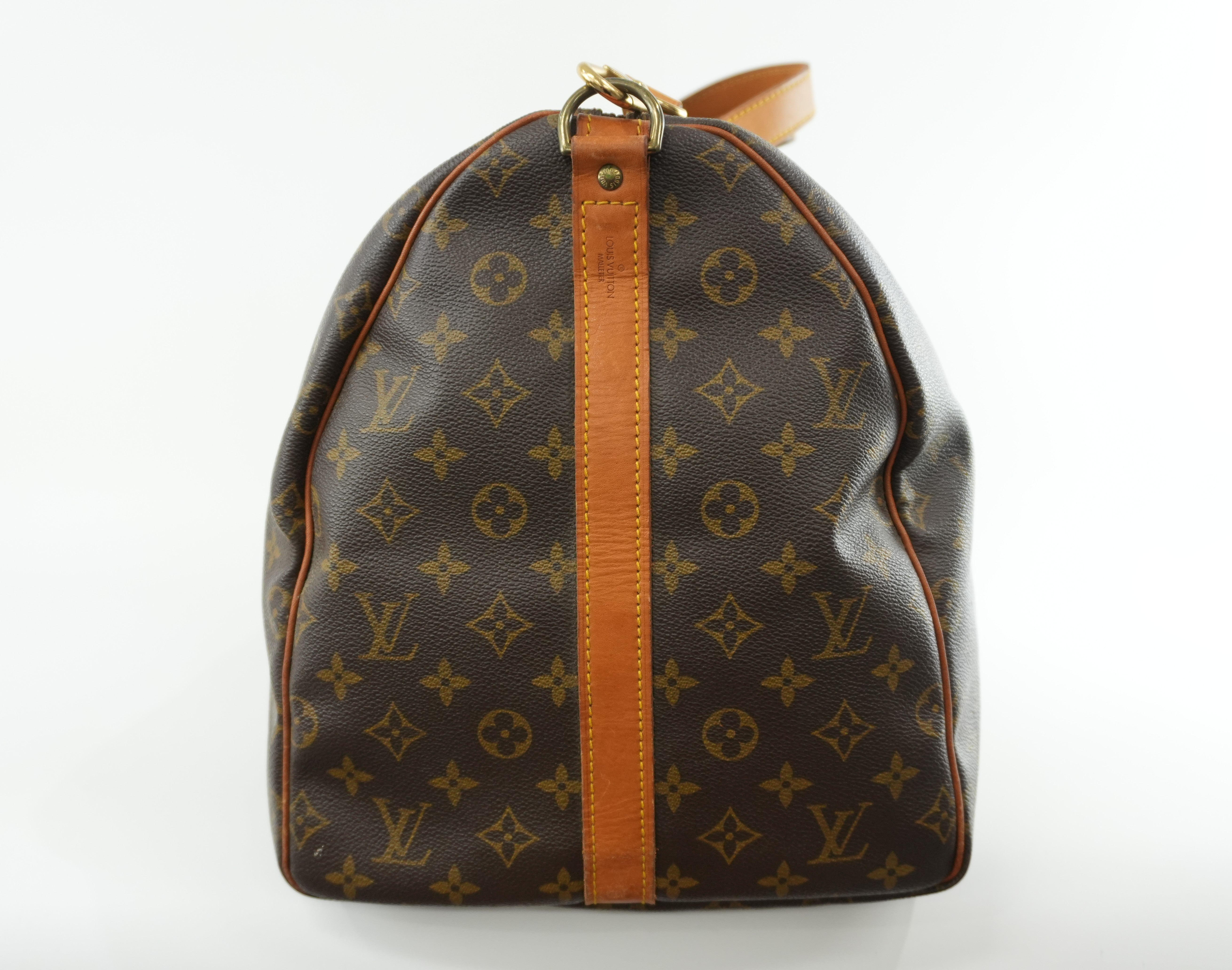 Louis Vuitton Monogram Keepall 55 Bandouliere Used