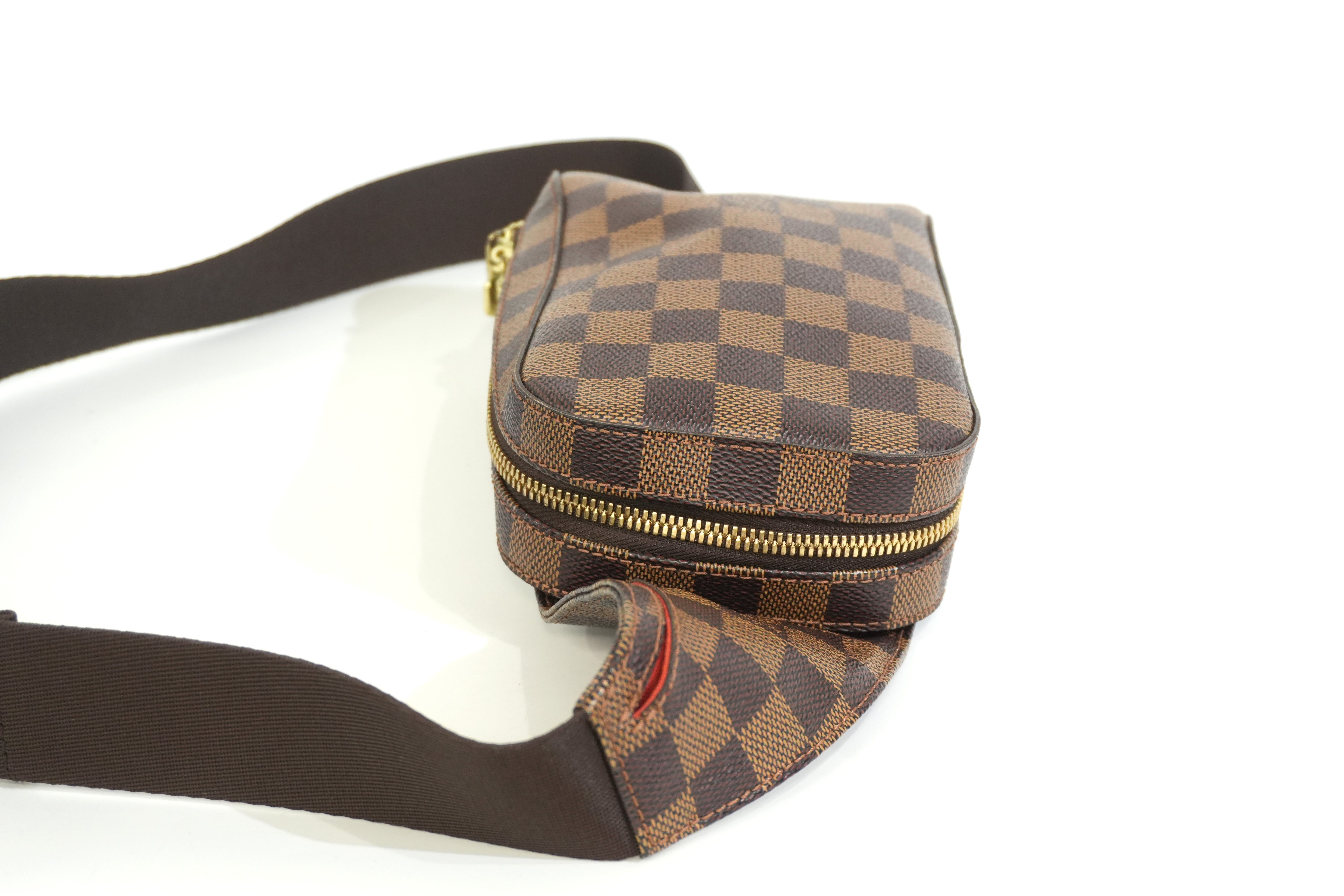 Pre-owned Louis Vuitton Damier Ebene Geronimo Body Bag
