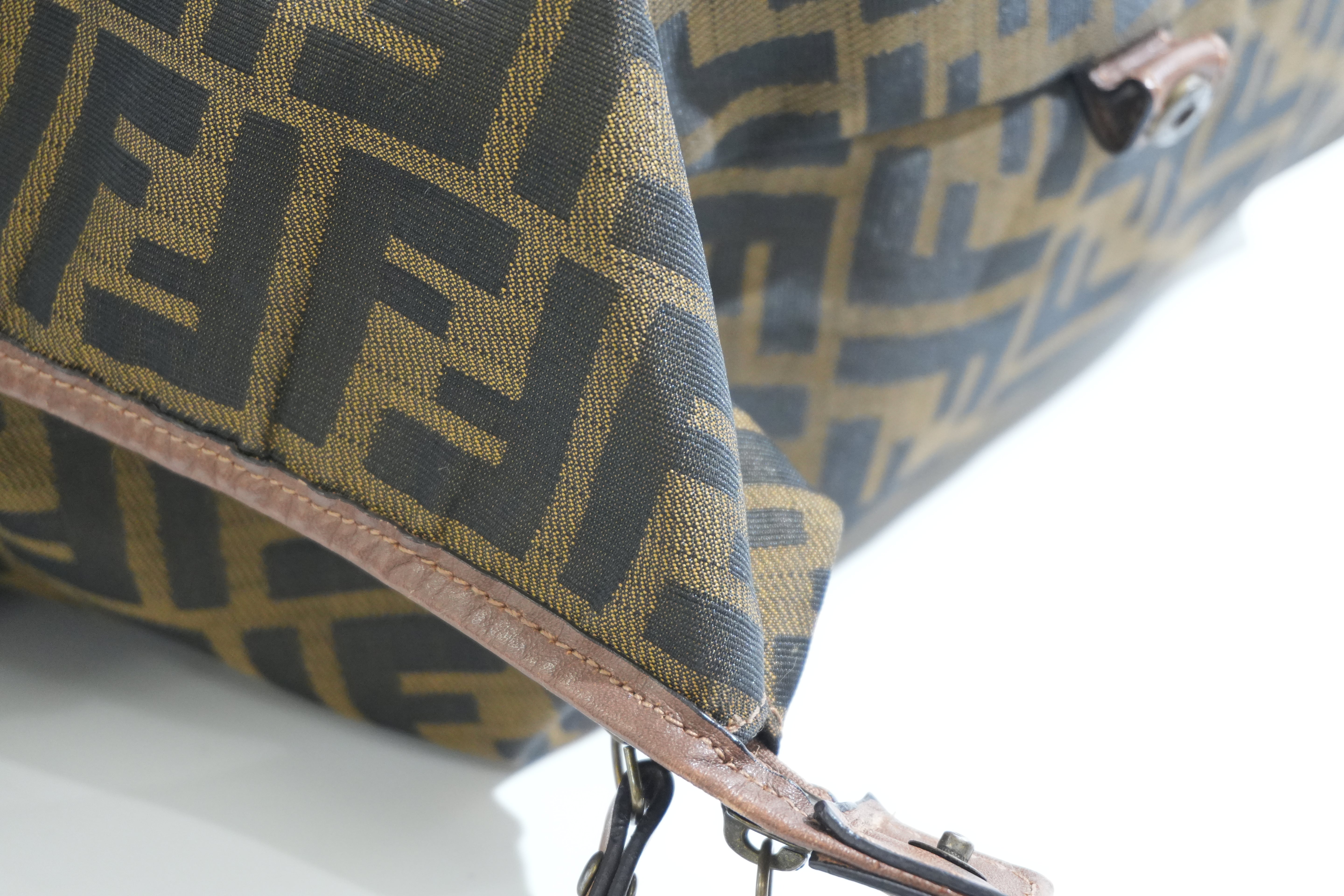 Pre-owned Fendi Zucca Tote Bag Brown