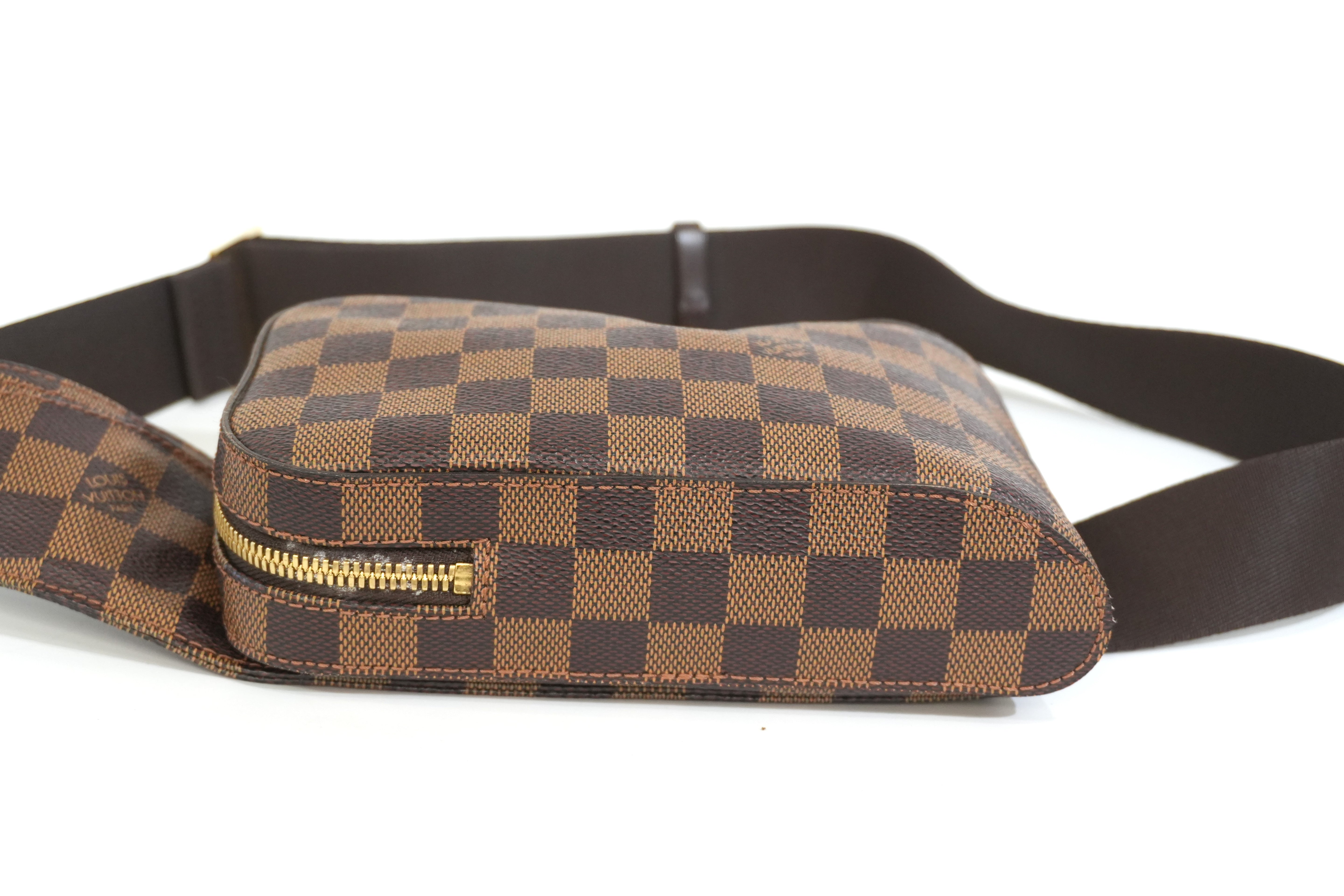 Pre-owned Louis Vuitton Damier Ebene Geronimo Body Bag