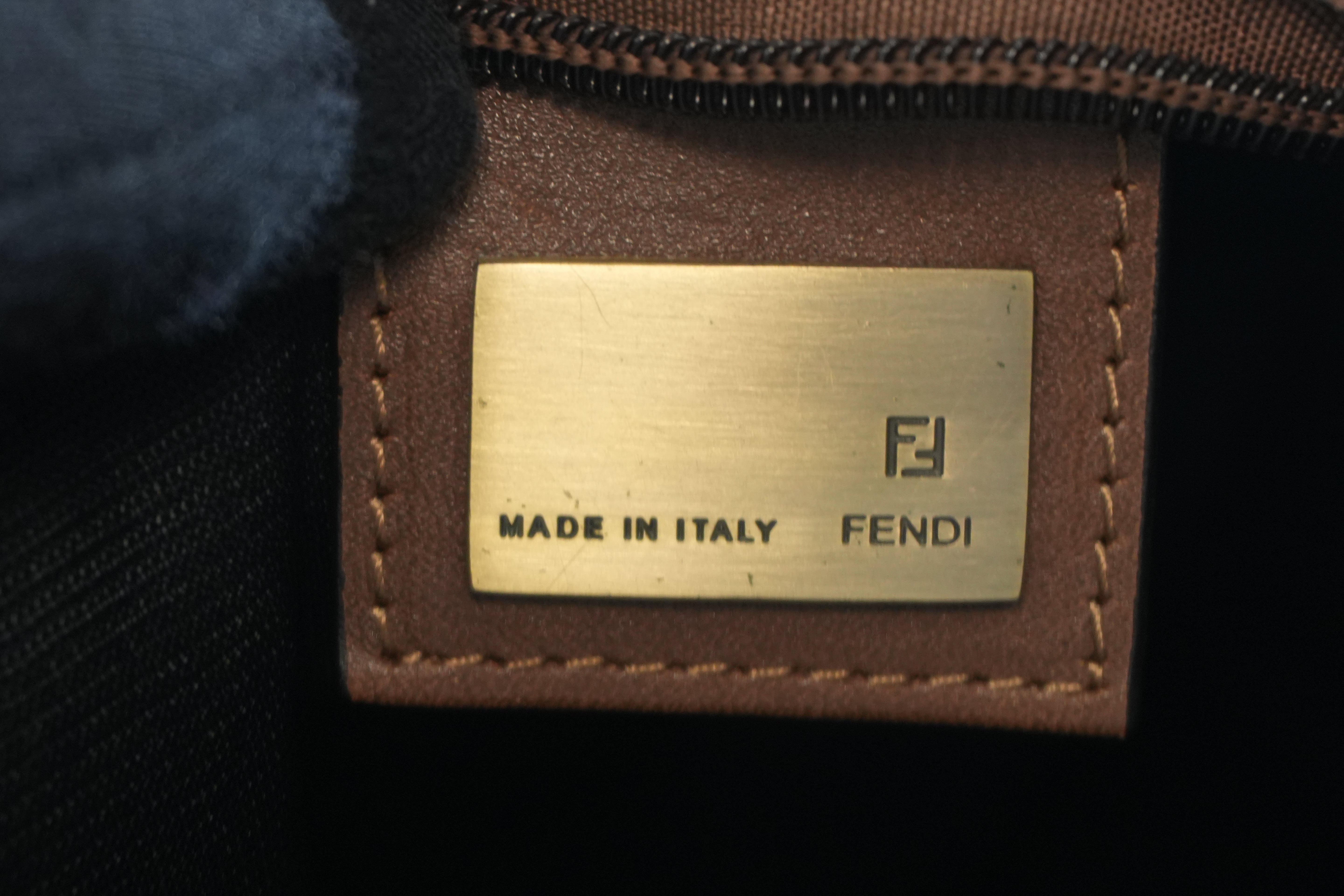Pre-owned Fendi Zucca Tote Bag Brown
