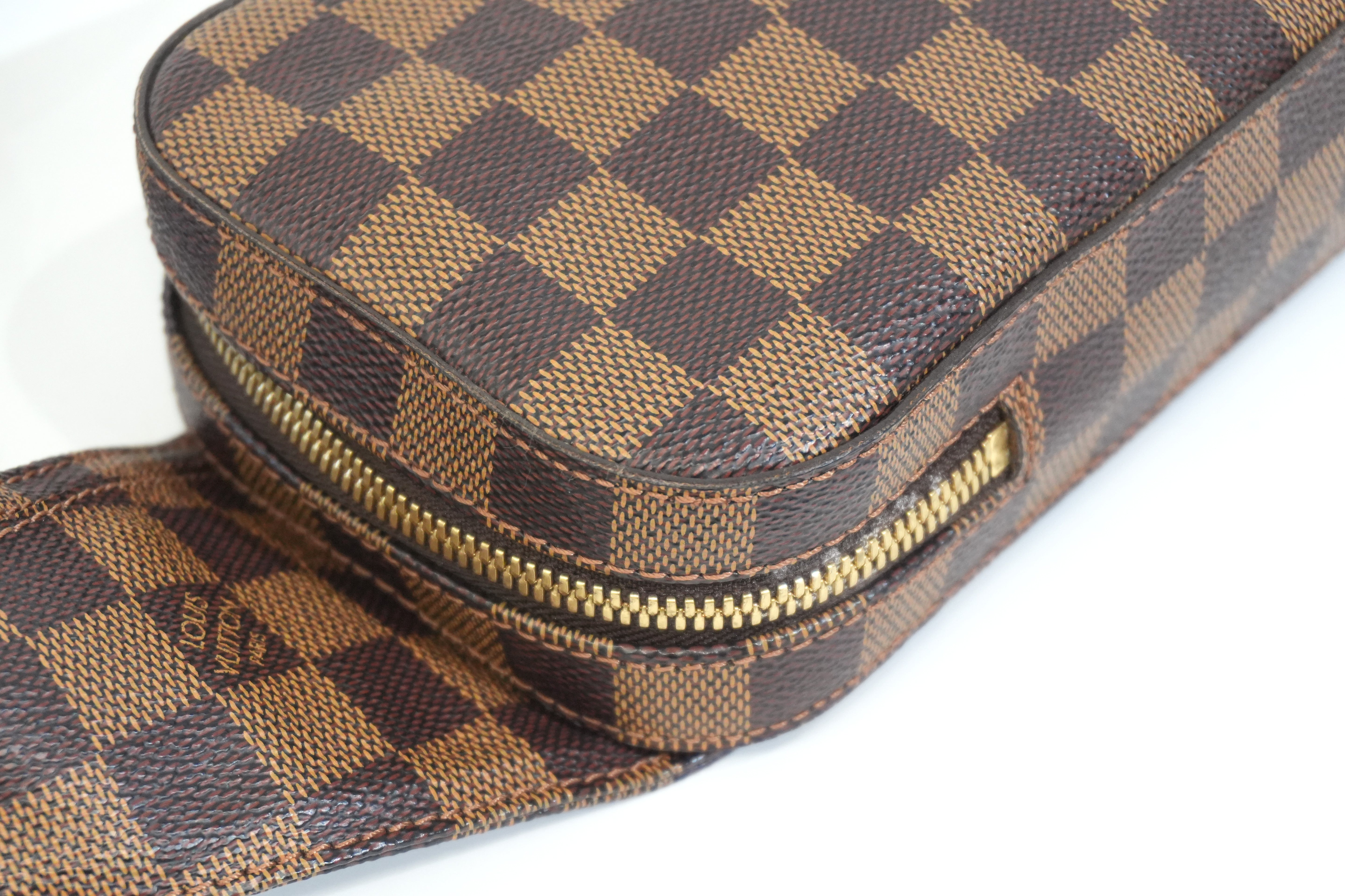 Pre-owned Louis Vuitton Damier Ebene Geronimo Body Bag