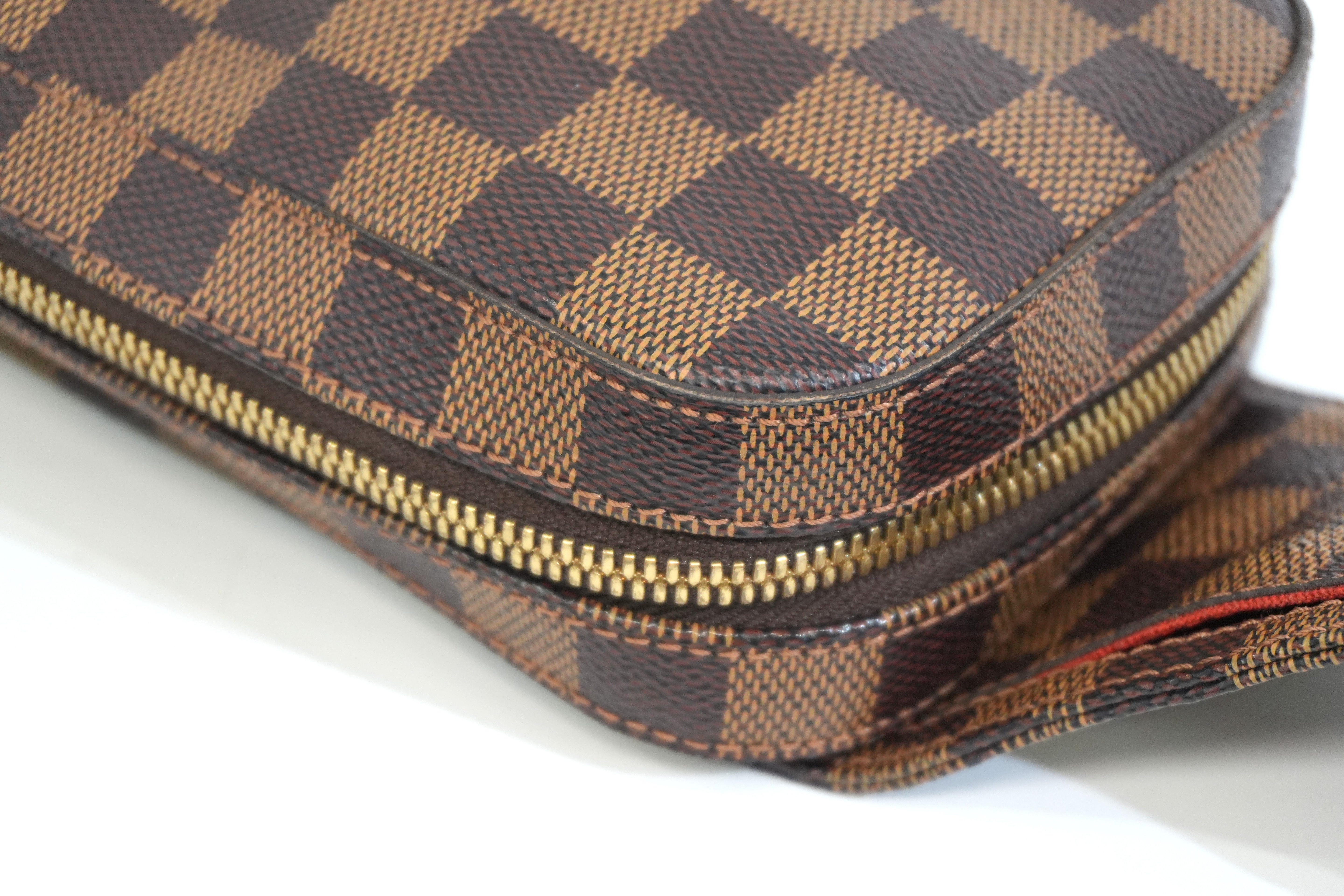 Pre-owned Louis Vuitton Damier Ebene Geronimo Body Bag