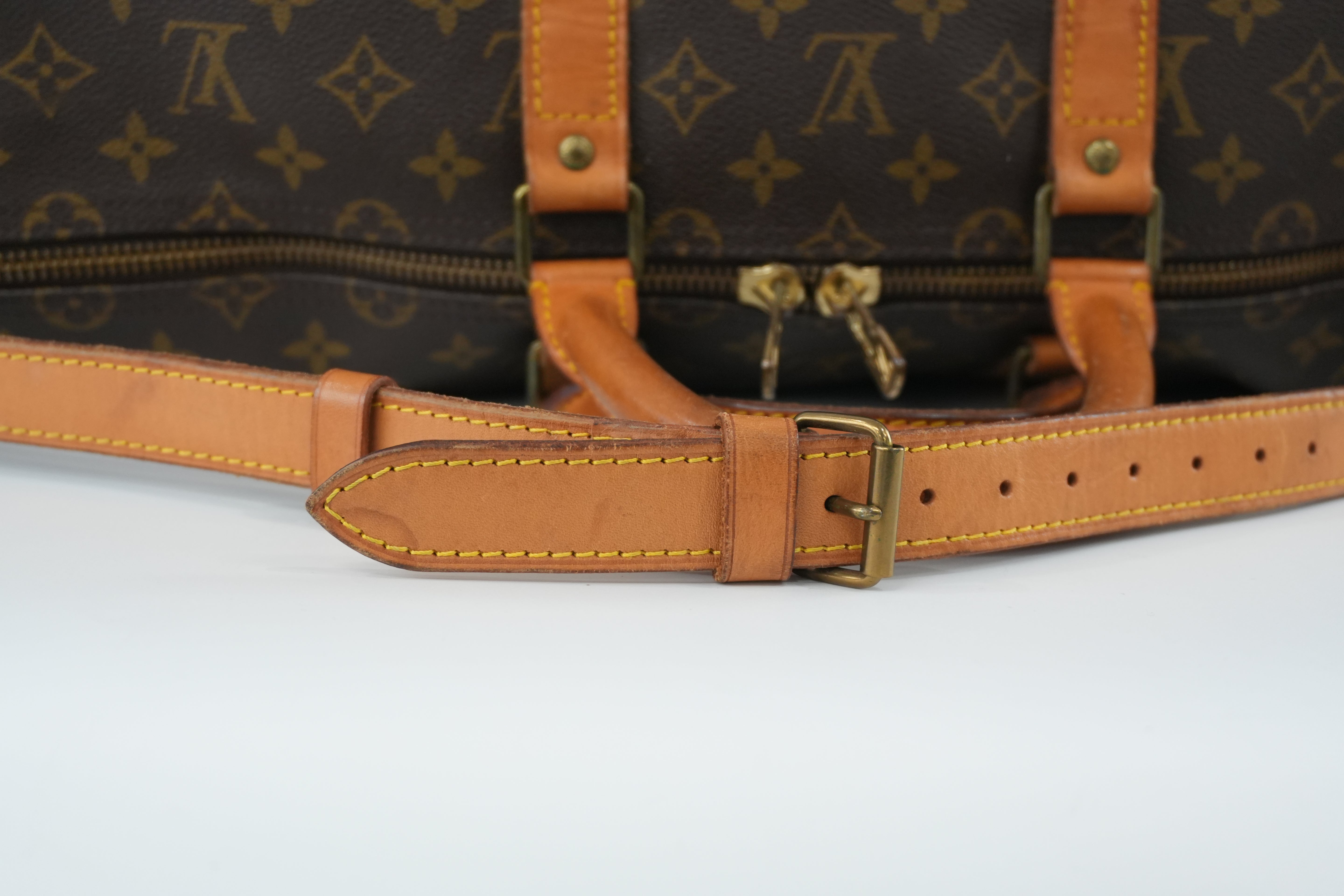 Louis Vuitton Monogram Keepall 55 Bandouliere Used