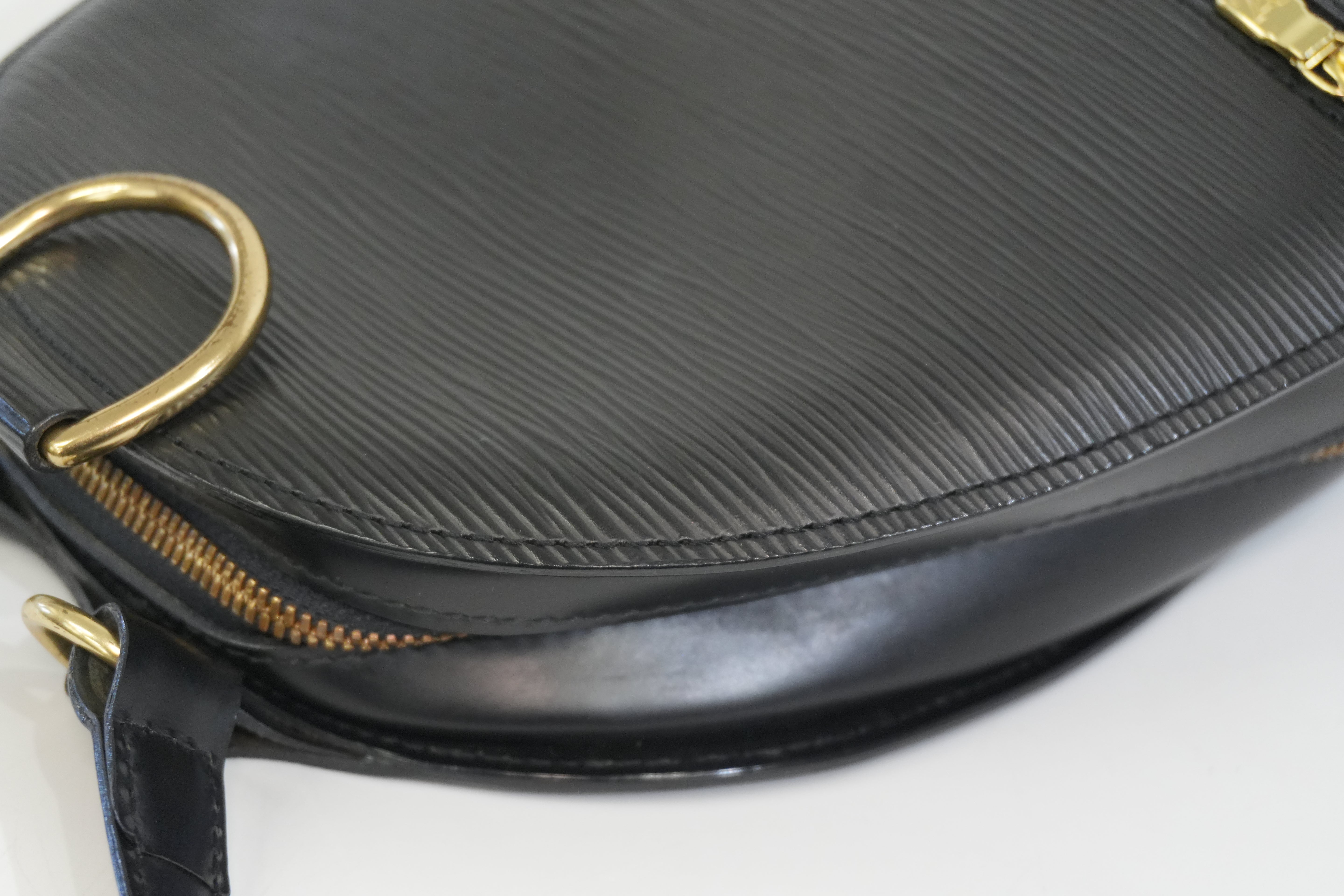Pre-owned Louis Vuitton Leather Epi Mabillon Backpack PM Black