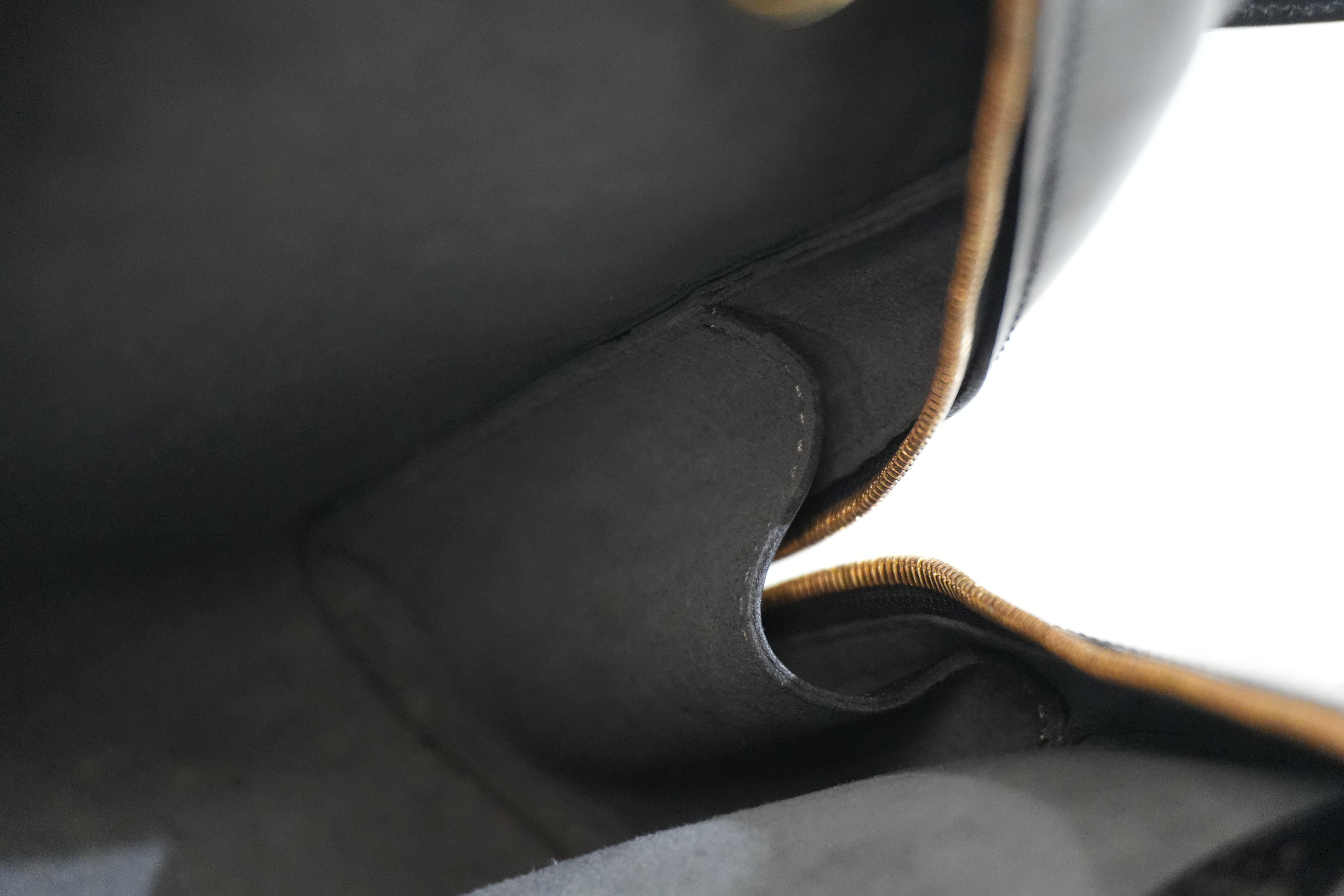 Pre-owned Louis Vuitton Leather Epi Mabillon Backpack PM Black