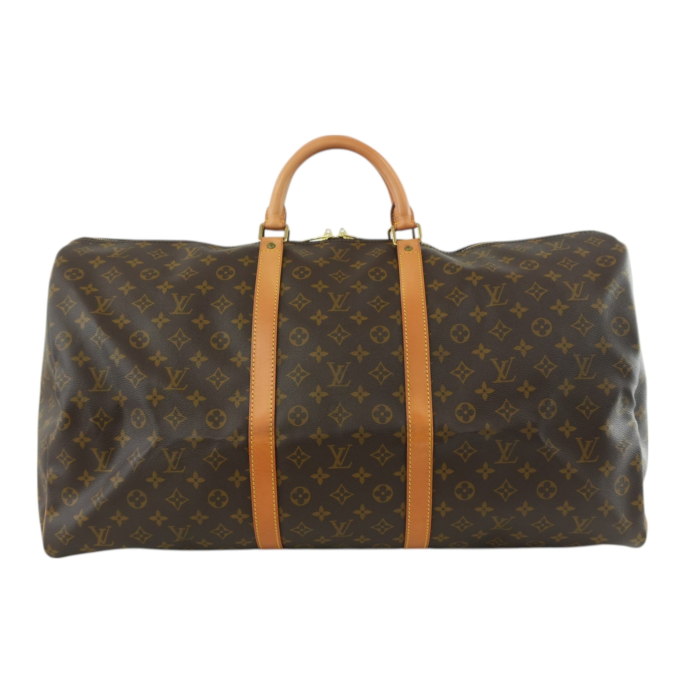 Pre-owned Louis Vuitton Monogram Keepall 60 Duffle Bag