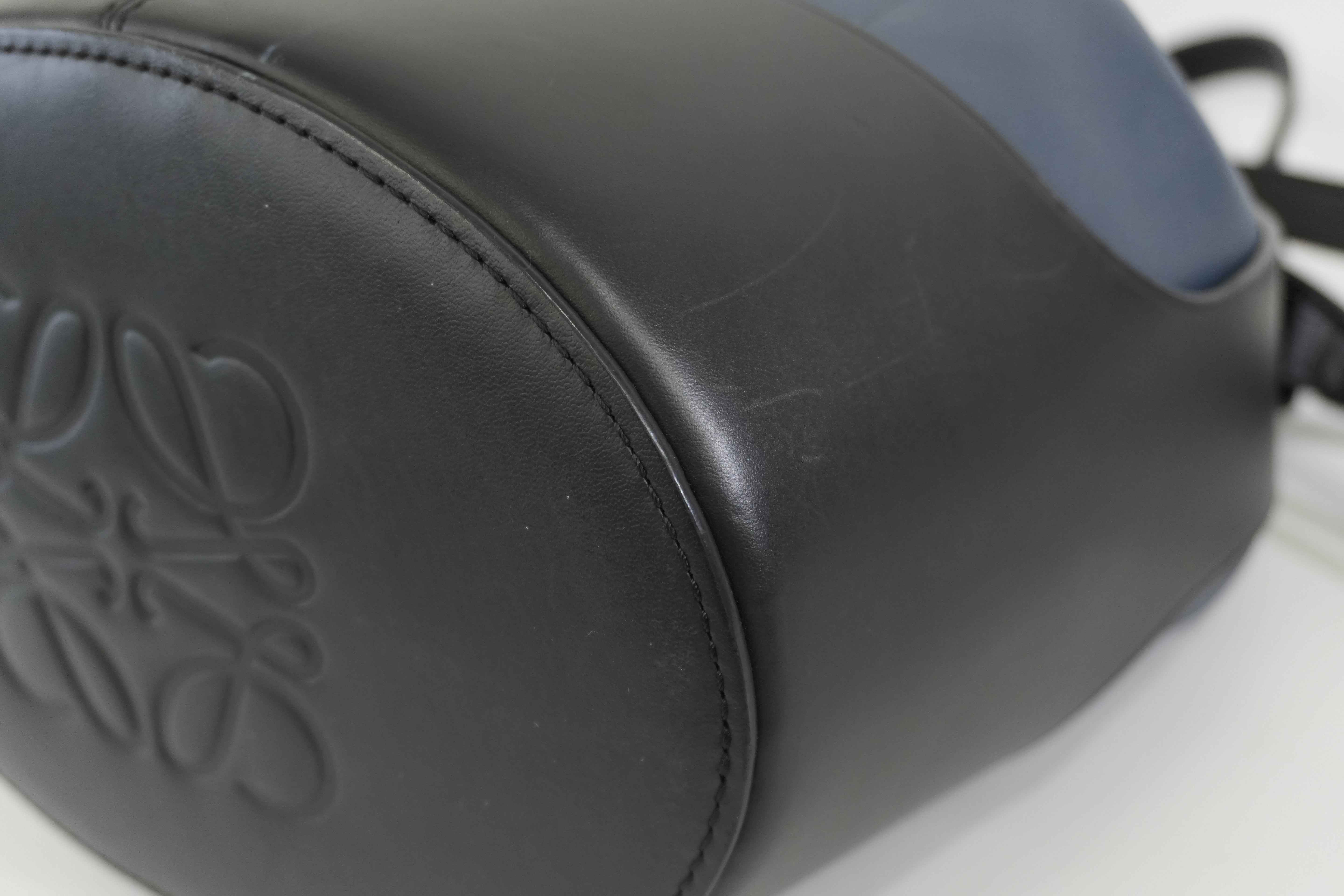 Pre-owned Loewe Hammock Shoulder Bag Navy Blue