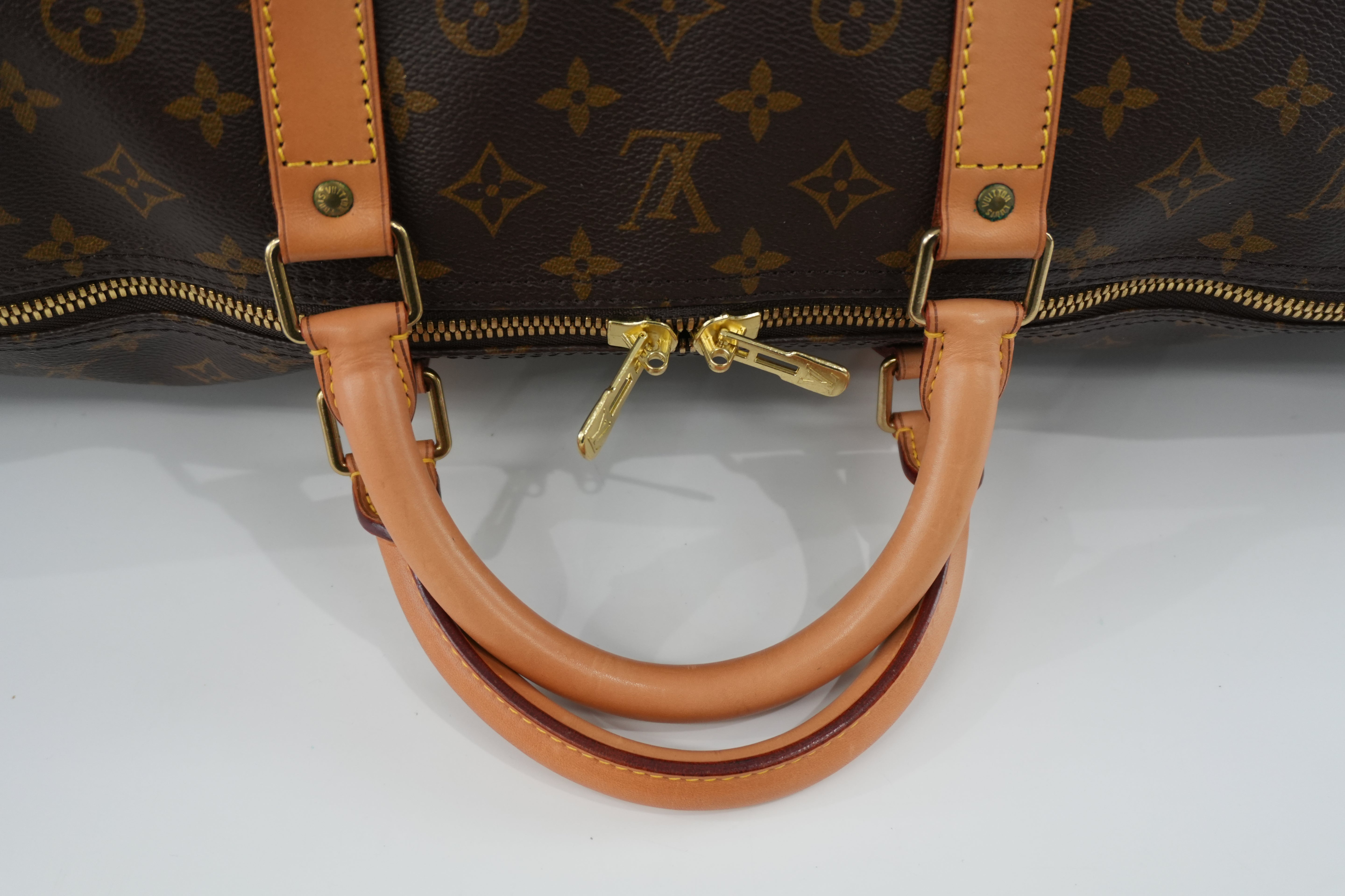 Pre-owned Louis Vuitton Monogram Keepall 60 Duffle Bag
