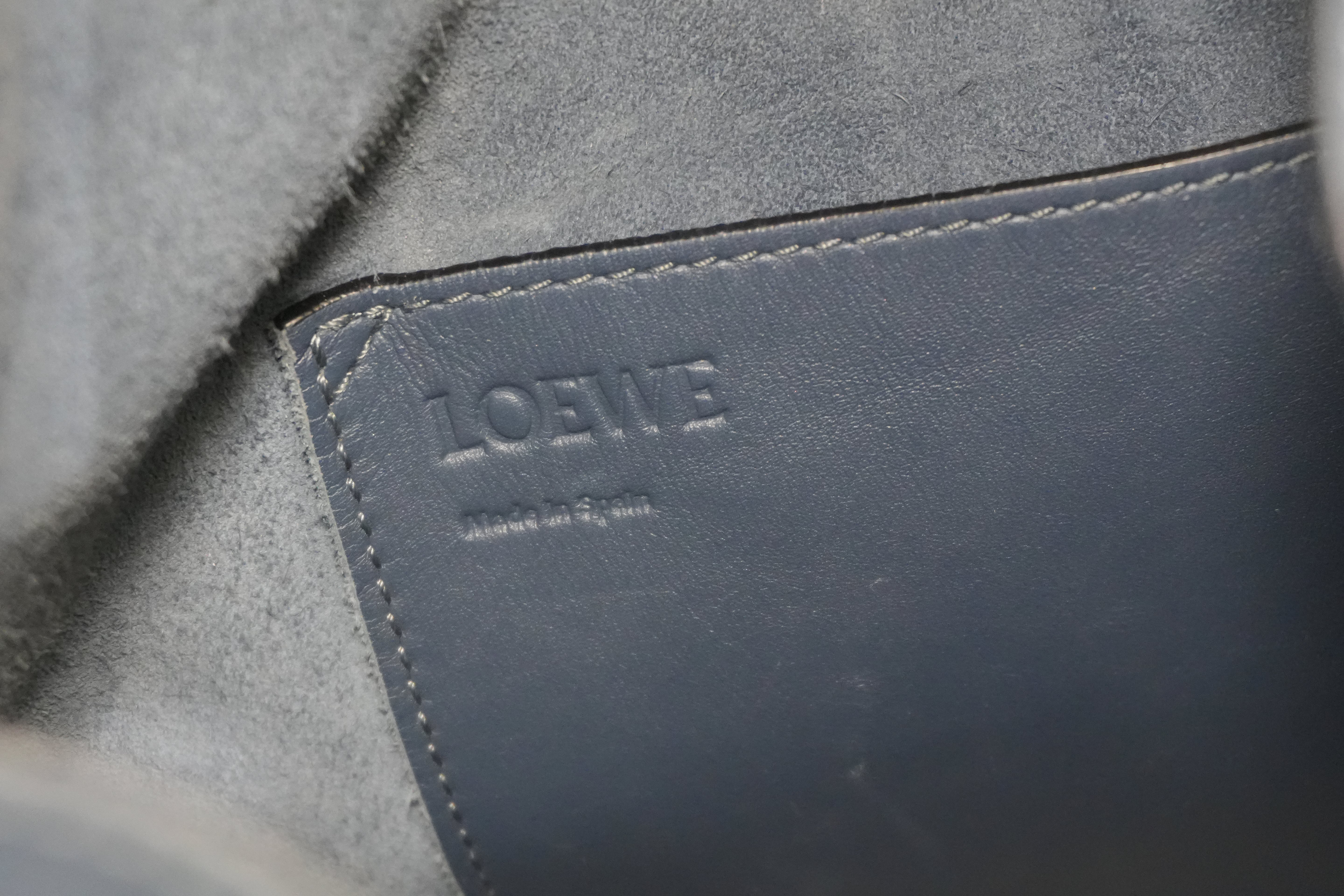 Pre-owned Loewe Hammock Shoulder Bag Navy Blue