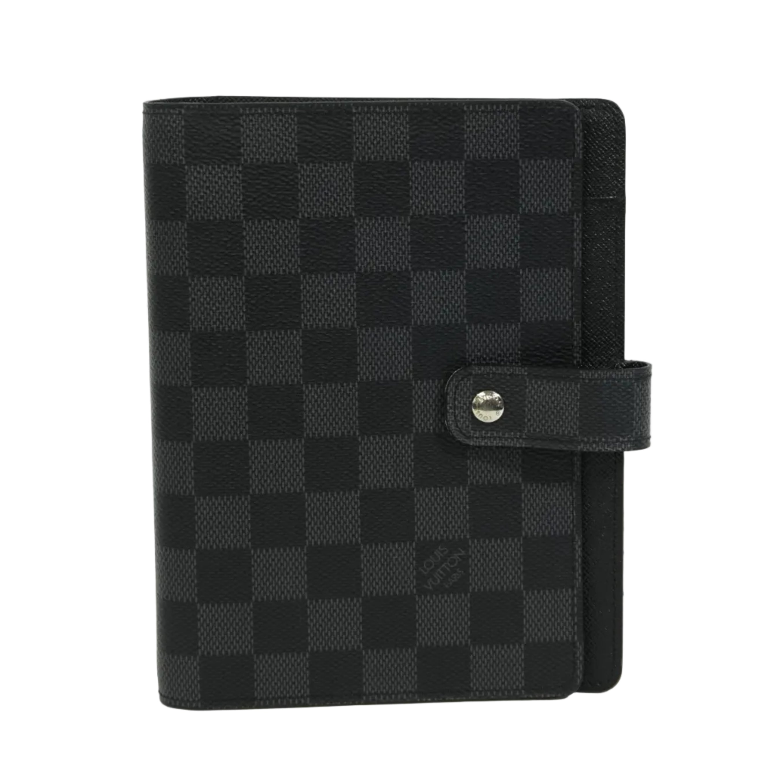 Pre-owned Louis Vuitton Damier Graphite Agenda MM
