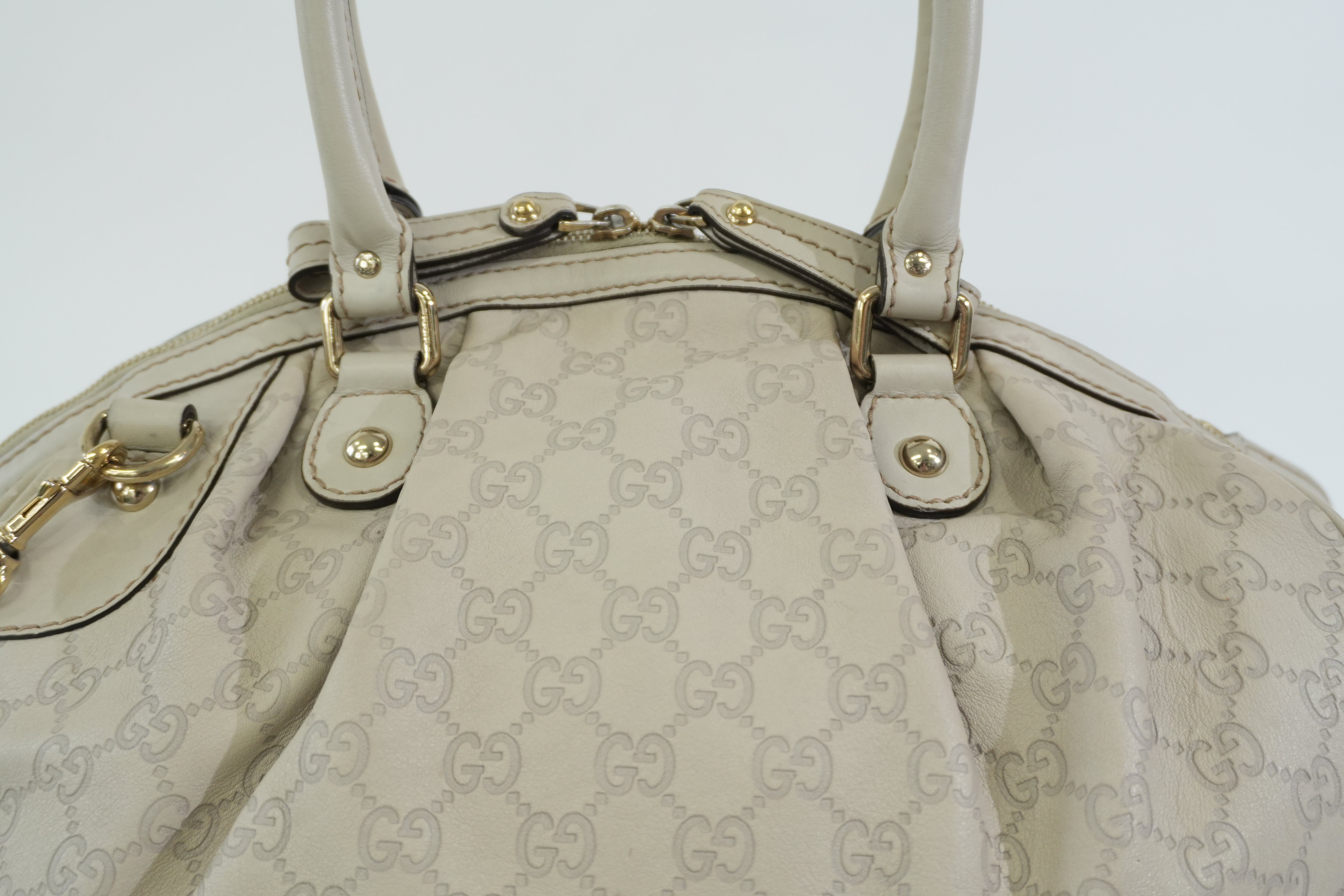 Pre-owned Gucci Two Way Sukey Shoulder Bag Ivory