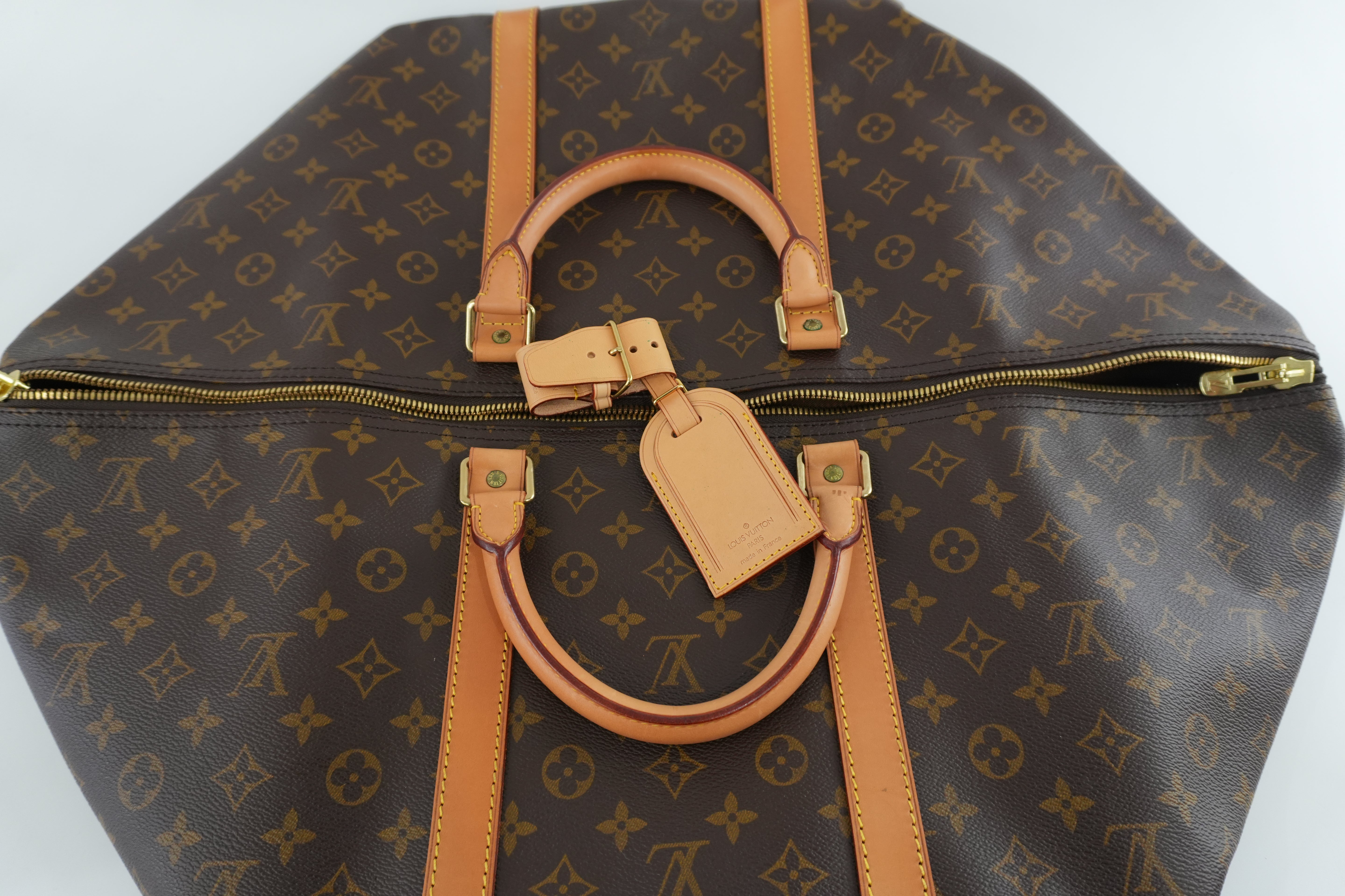 Pre-owned Louis Vuitton Monogram Keepall 60 Duffle Bag