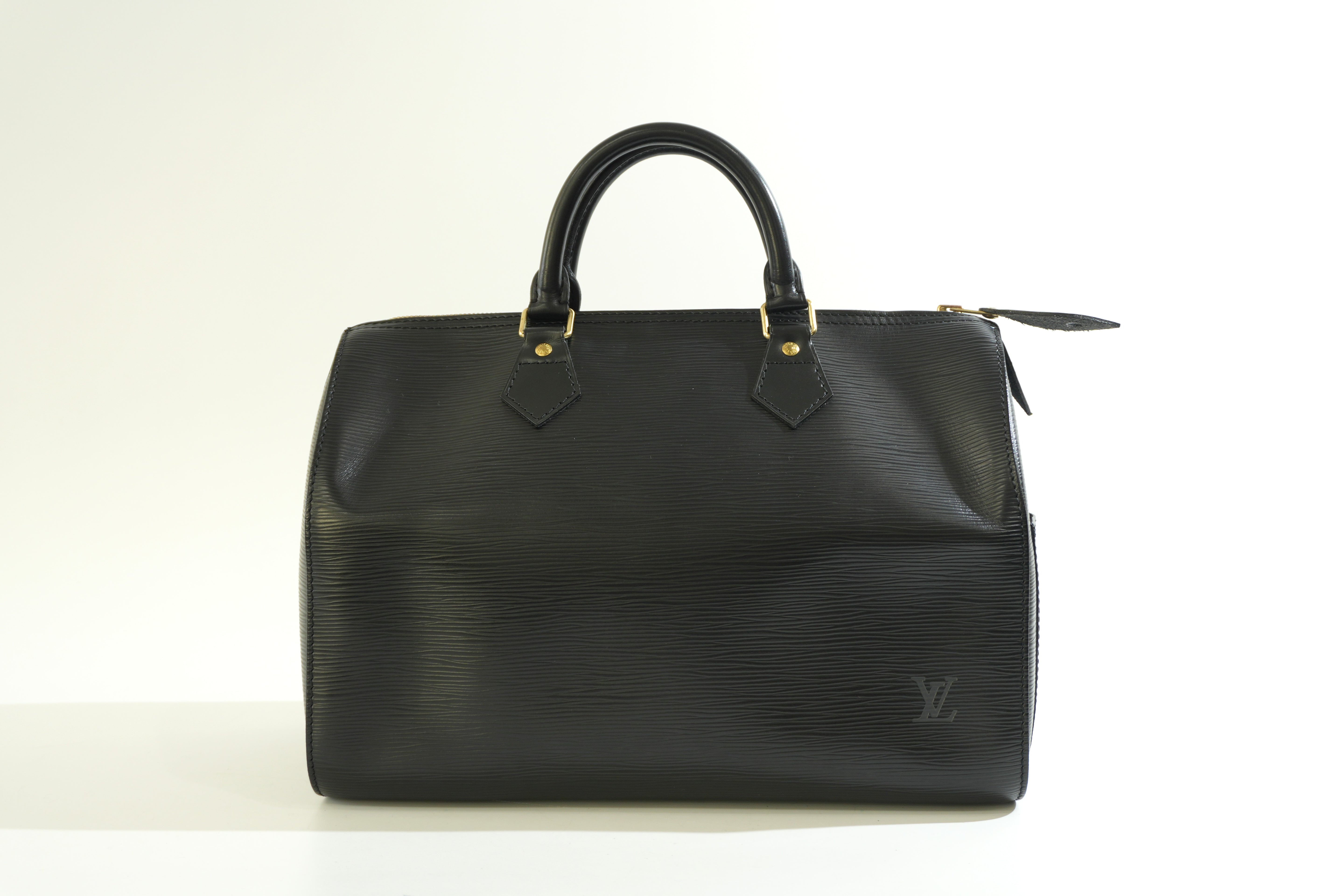 Pre-owned Louis Vuitton Epi Speedy 30 Handbag Black