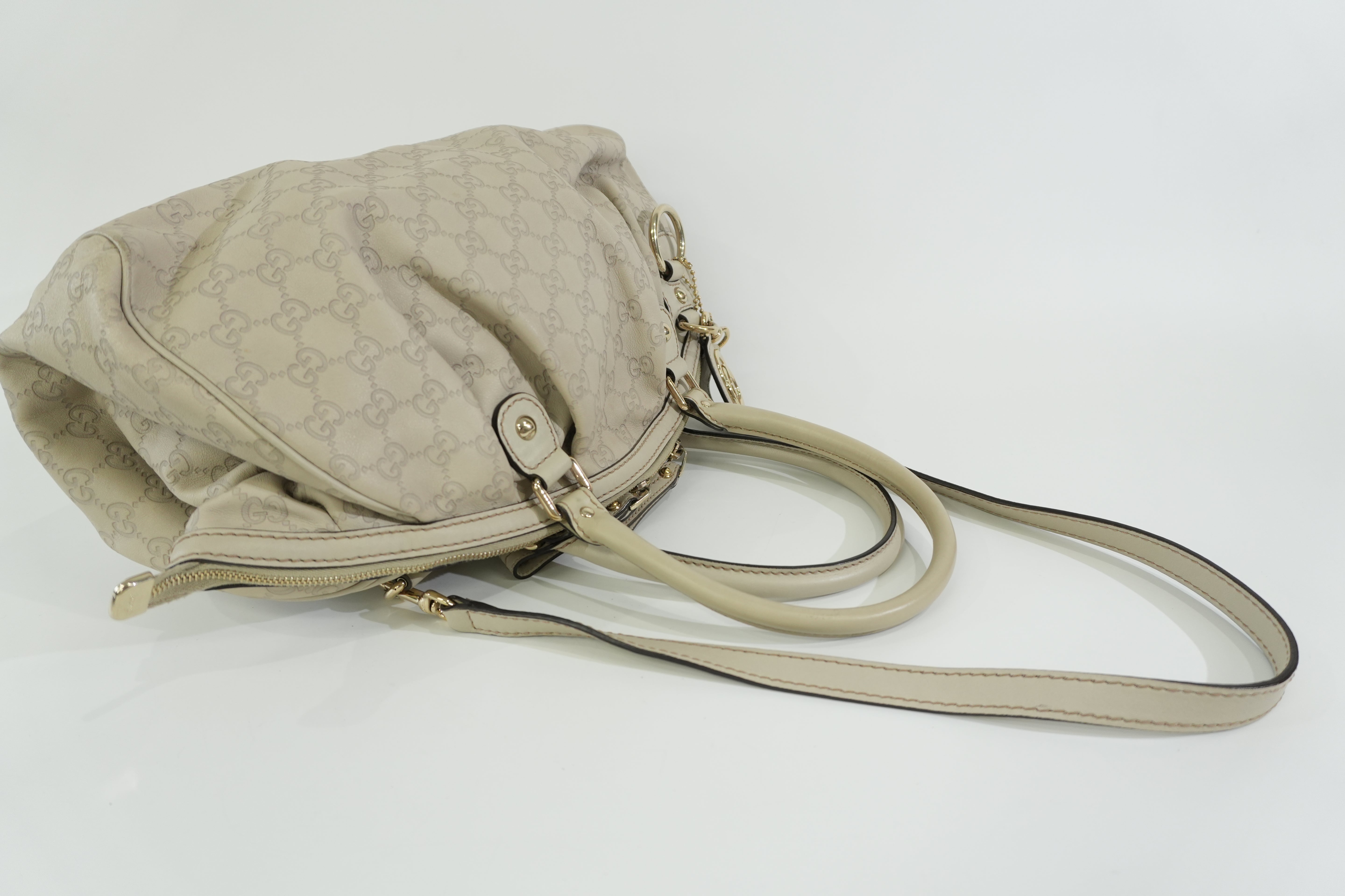 Pre-owned Gucci Two Way Sukey Shoulder Bag Ivory