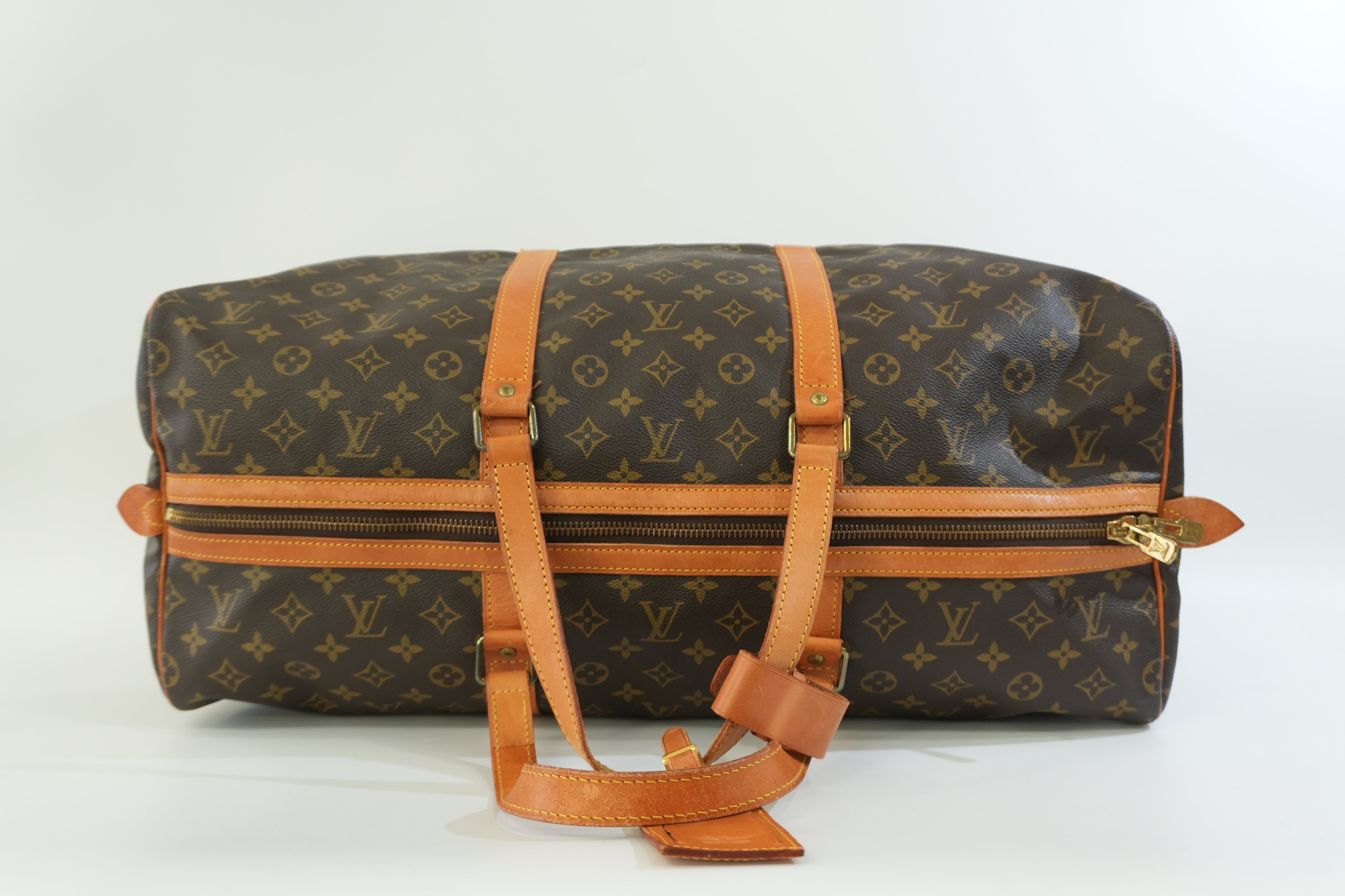 Pre-owned Louis Vuitton Monogram Sac Souple 55 Boston Bag