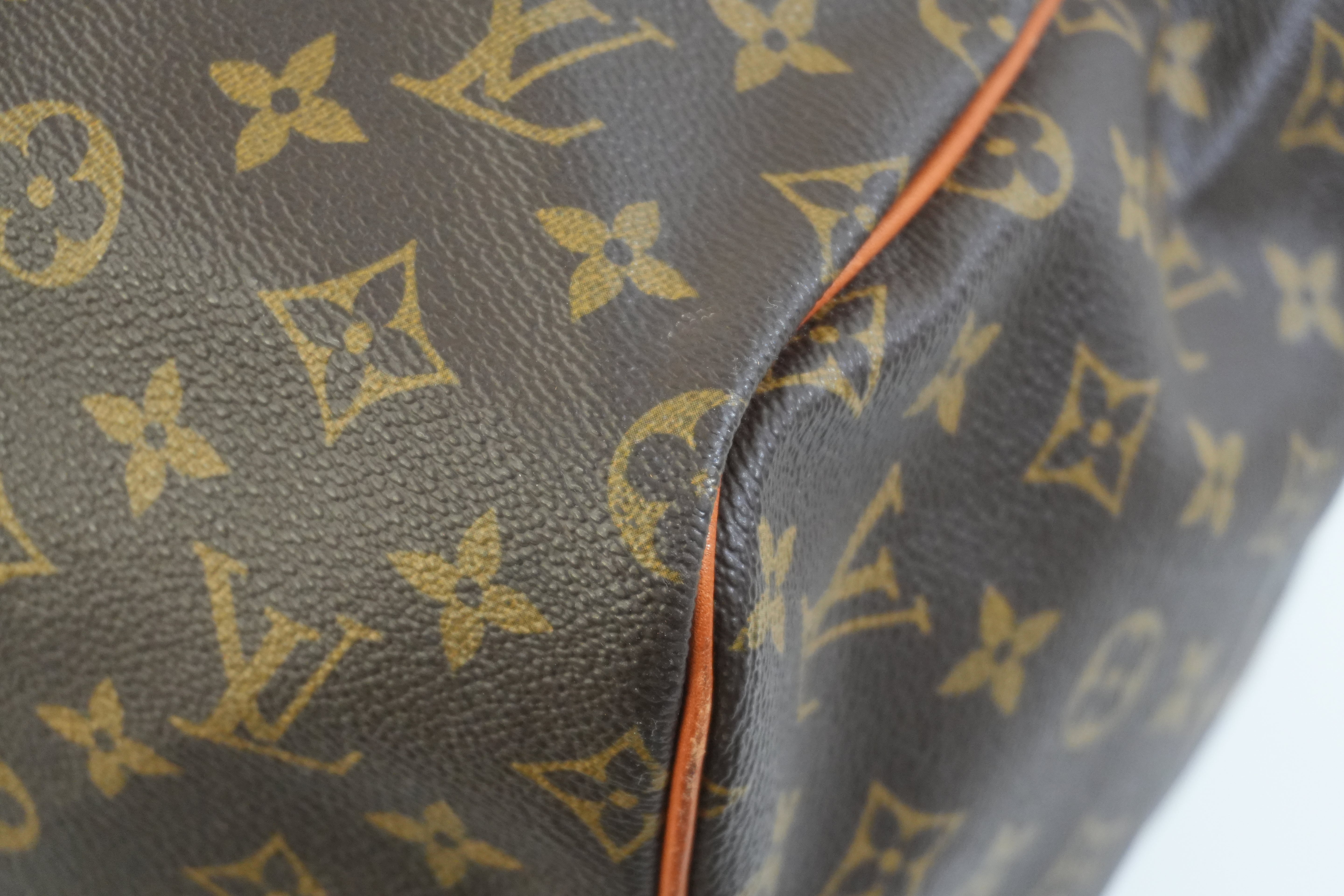 Pre-owned Louis Vuitton Monogram Sac Souple 55 Boston Bag
