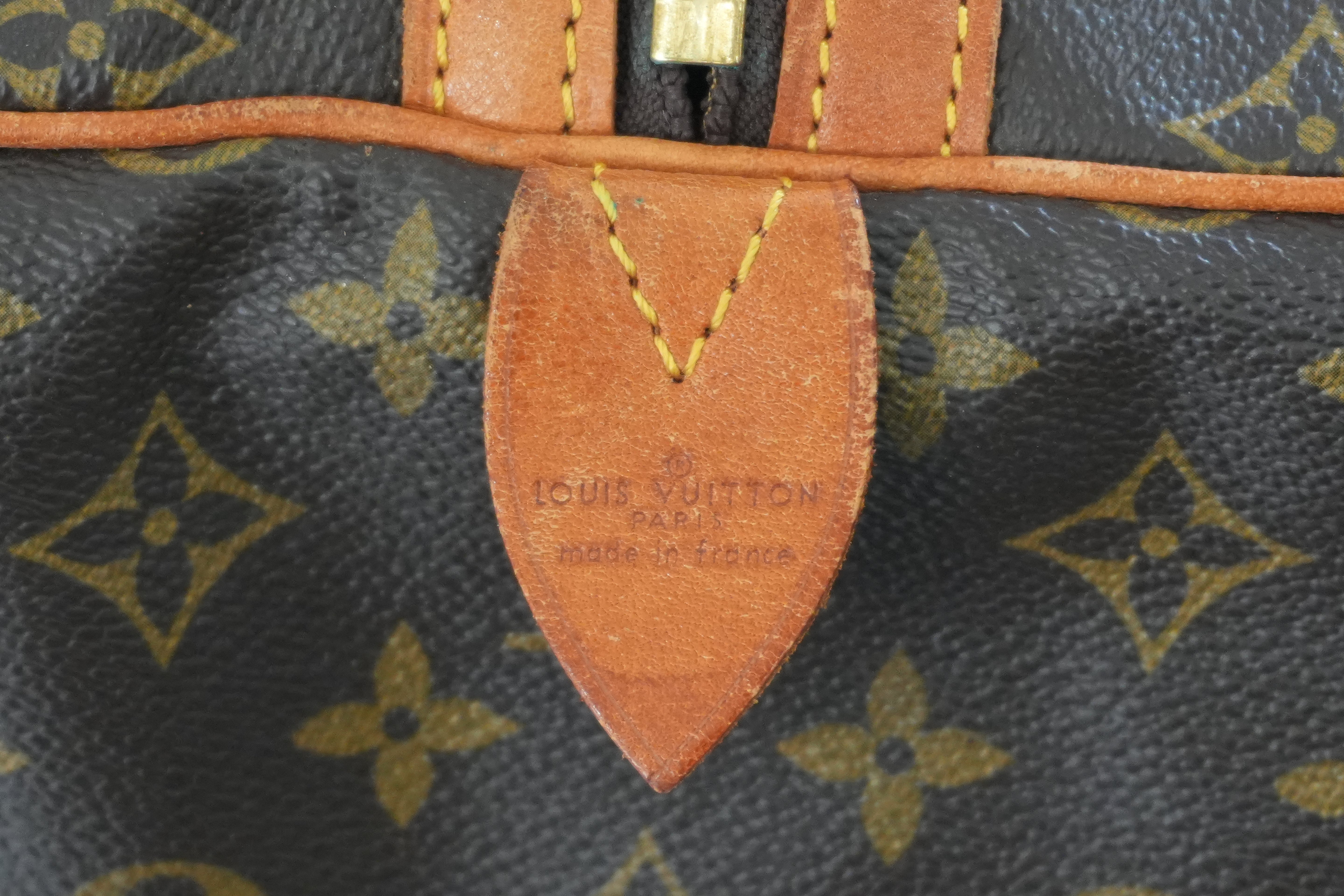 Pre-owned Louis Vuitton Monogram Sac Souple 55 Boston Bag