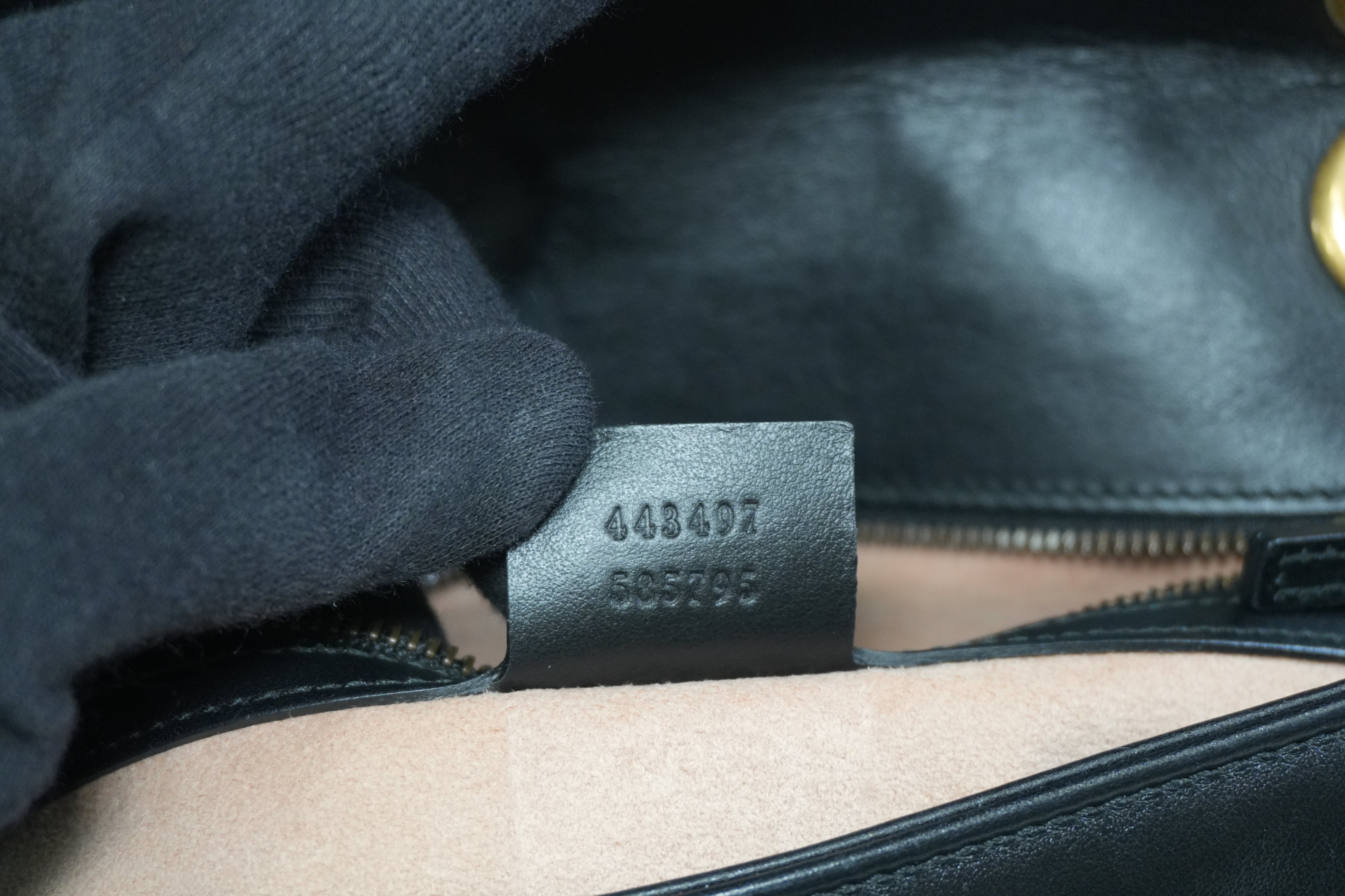 Pre-owned Gucci Marmont Shoulder Bag Black