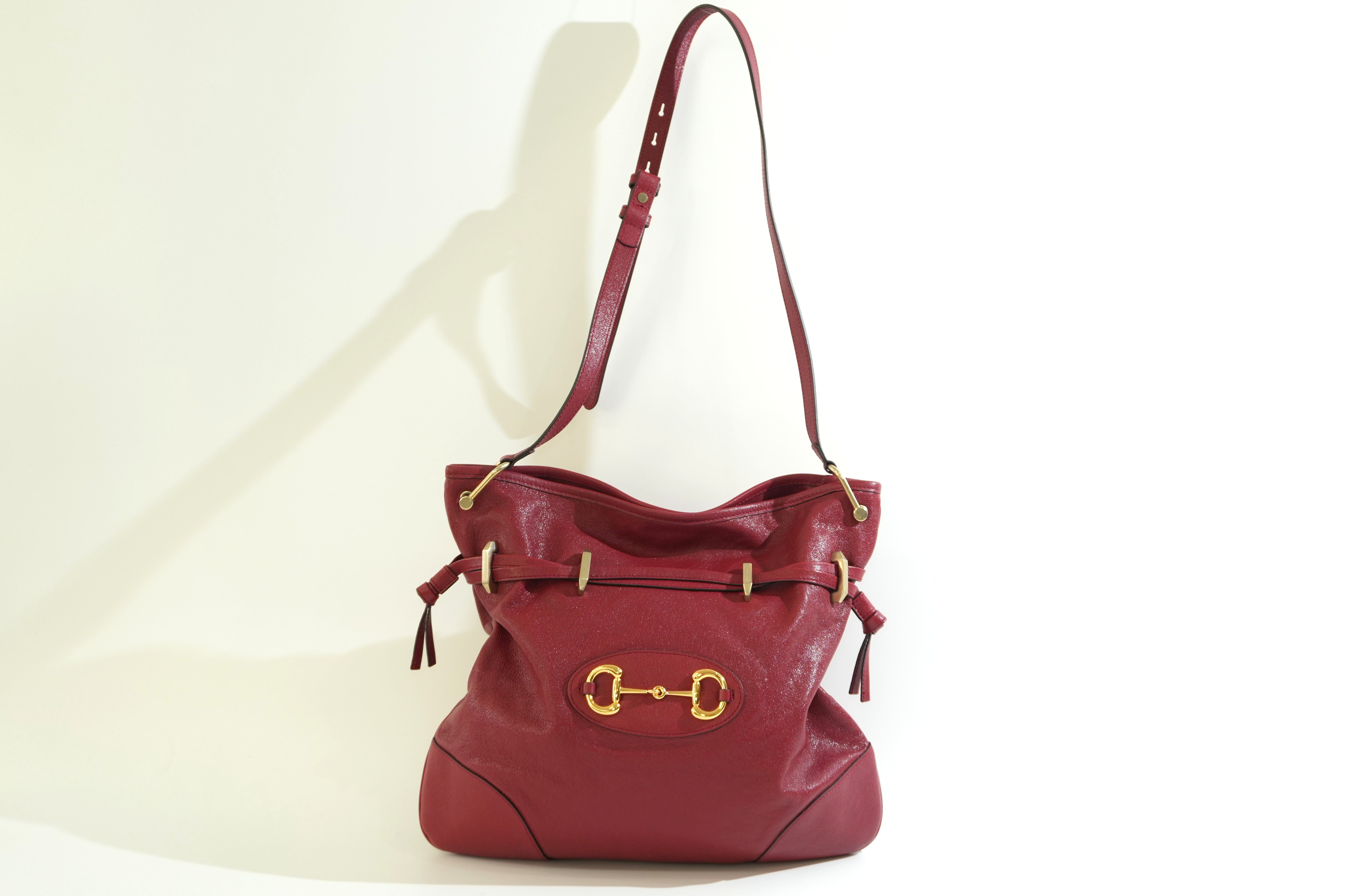 Pre-owned Gucci Horsebit 1955 Messenger Bag Red