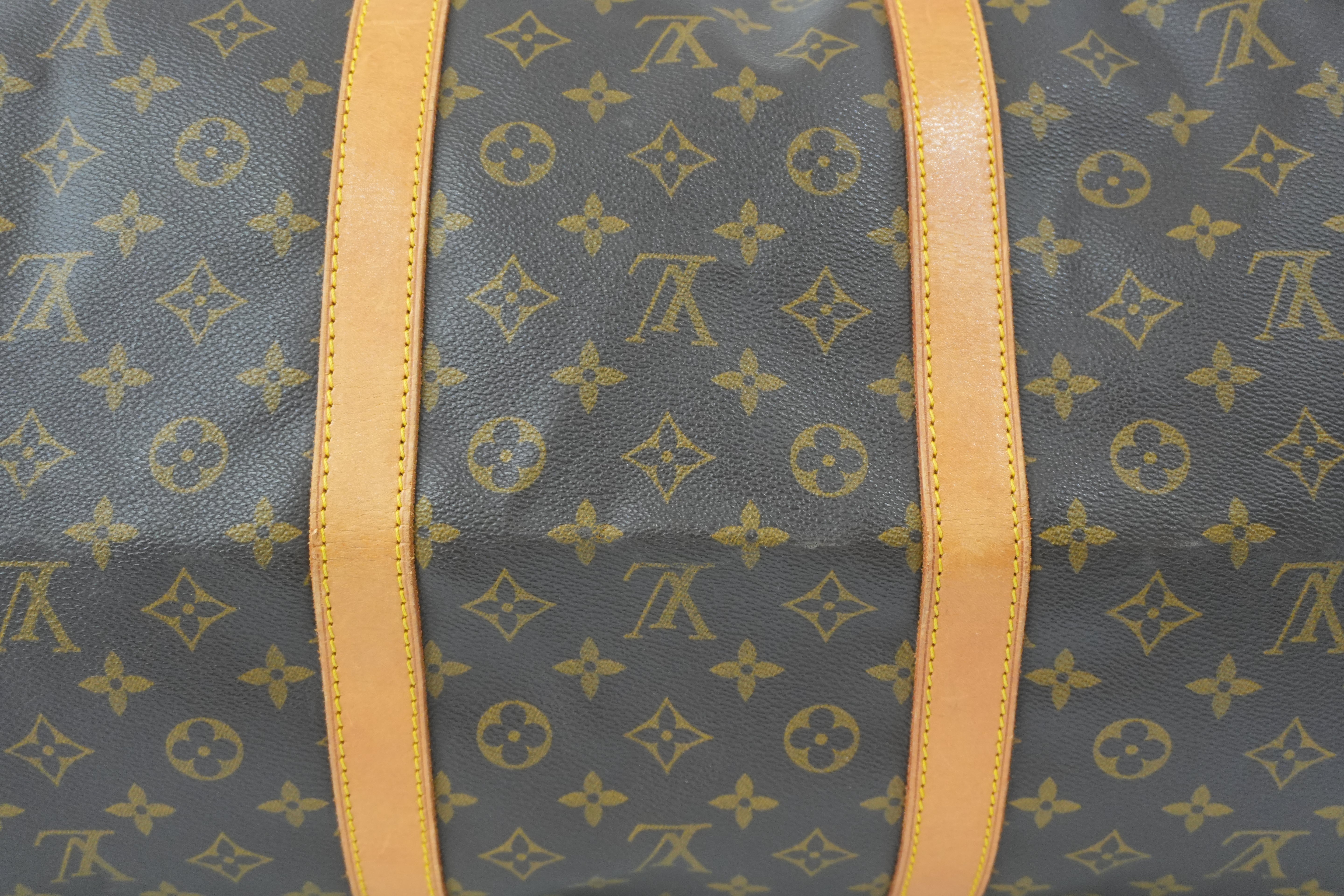 Pre-owned Louis Vuitton Monogram Keepall 60 Bandouliere