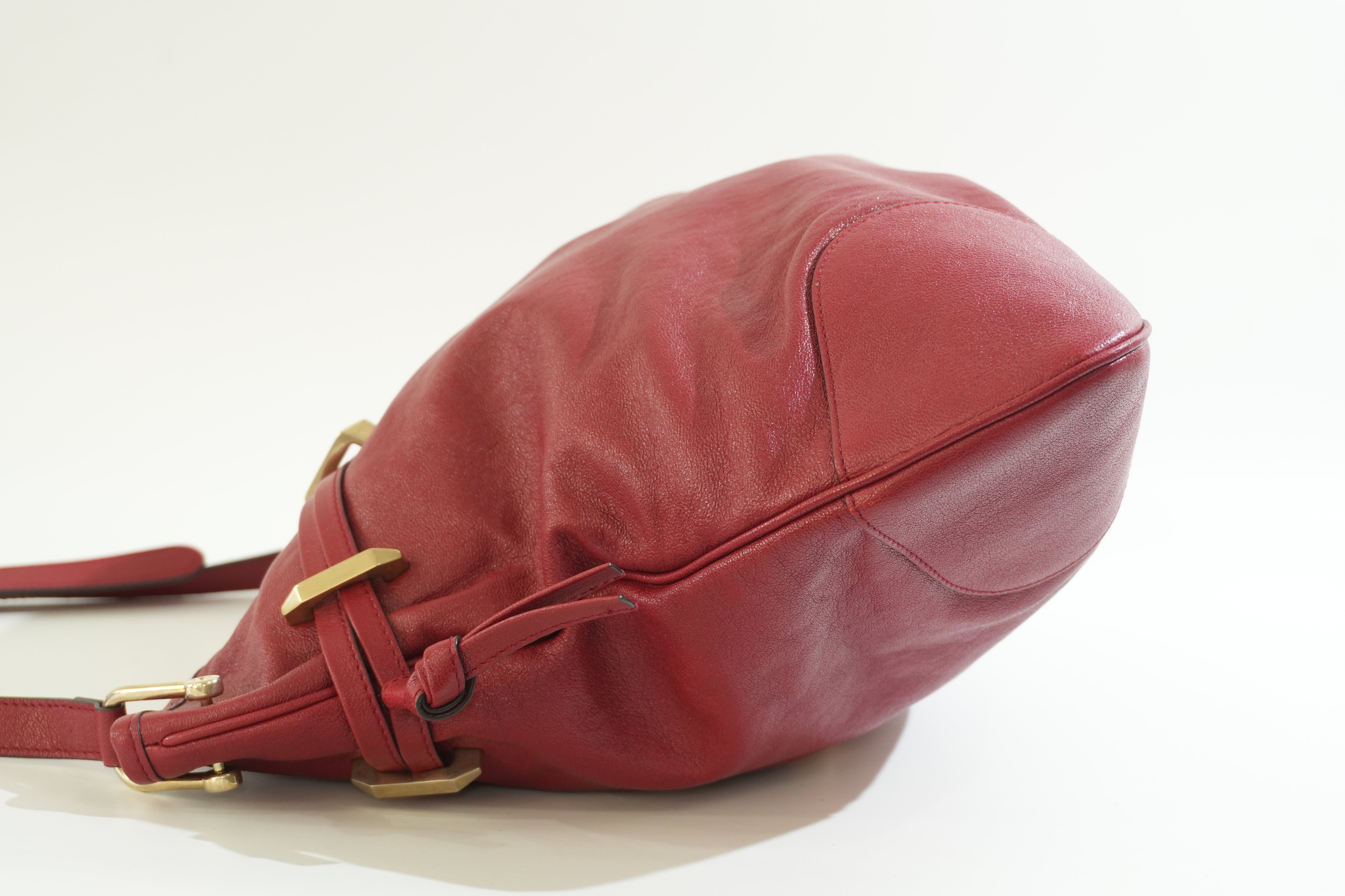 Pre-owned Gucci Horsebit 1955 Messenger Bag Red
