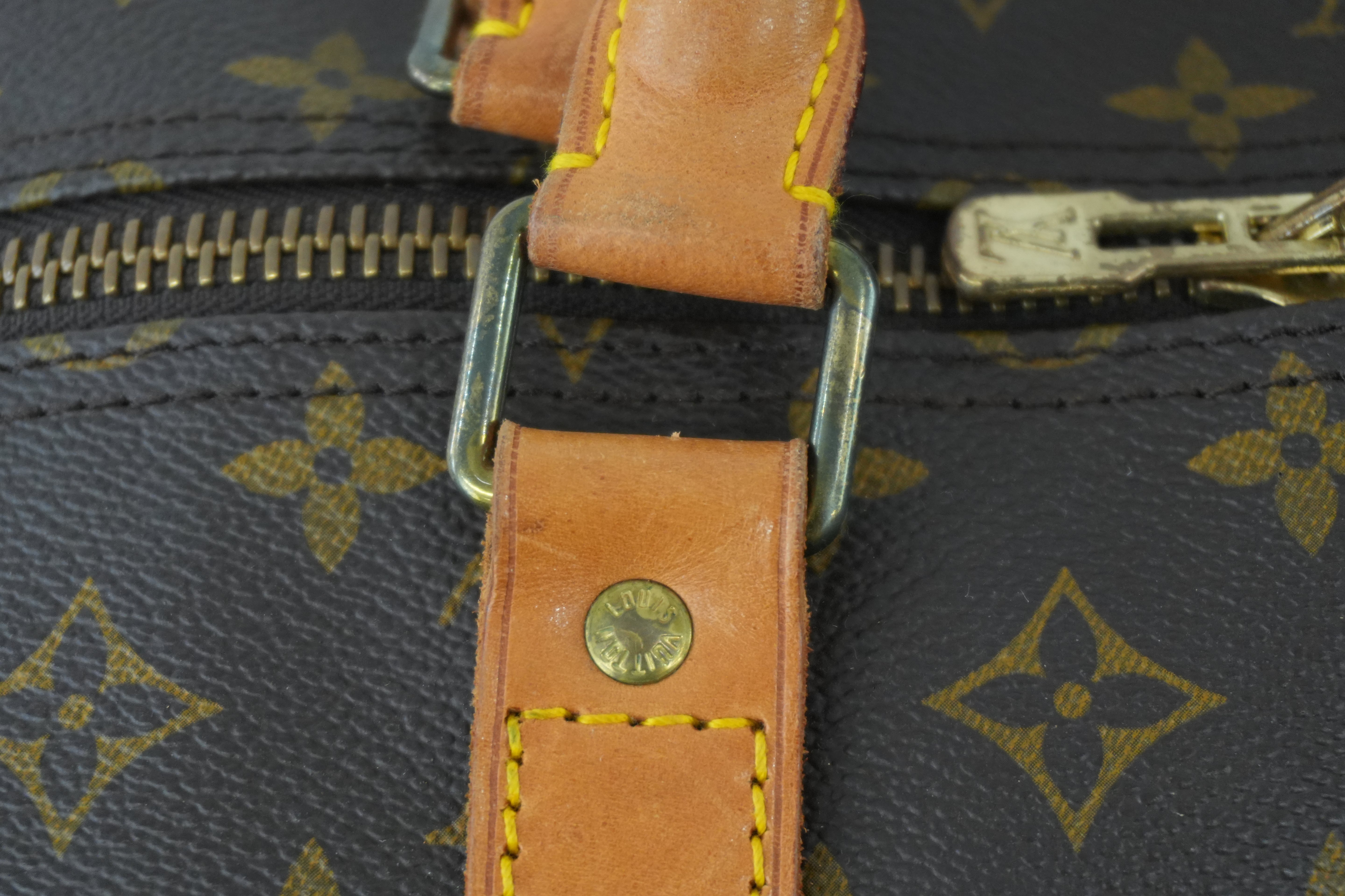 Pre-owned Louis Vuitton Monogram Keepall 60 Bandouliere