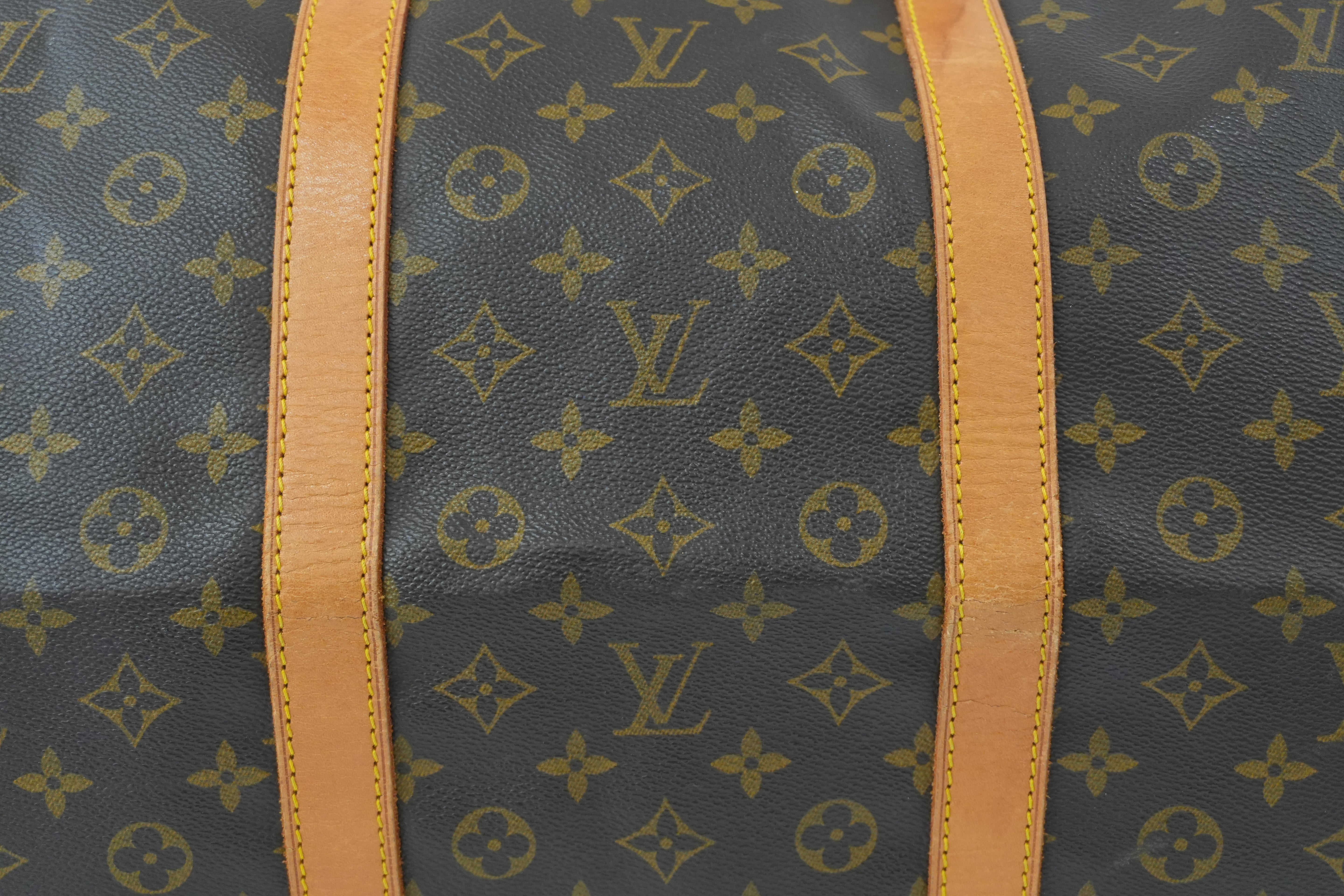 Pre-owned Louis Vuitton Monogram Keepall 60 Bandouliere