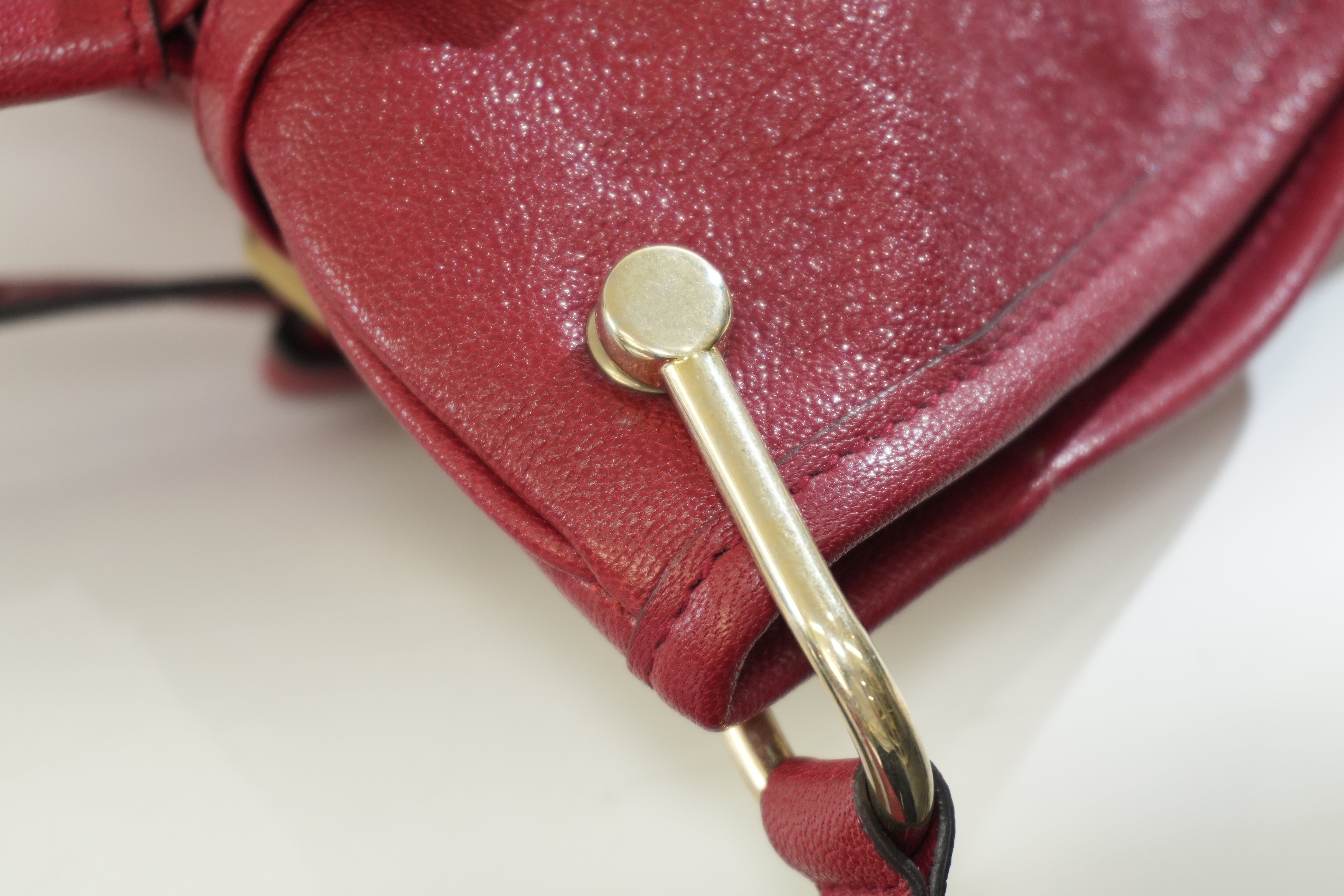 Pre-owned Gucci Horsebit 1955 Messenger Bag Red