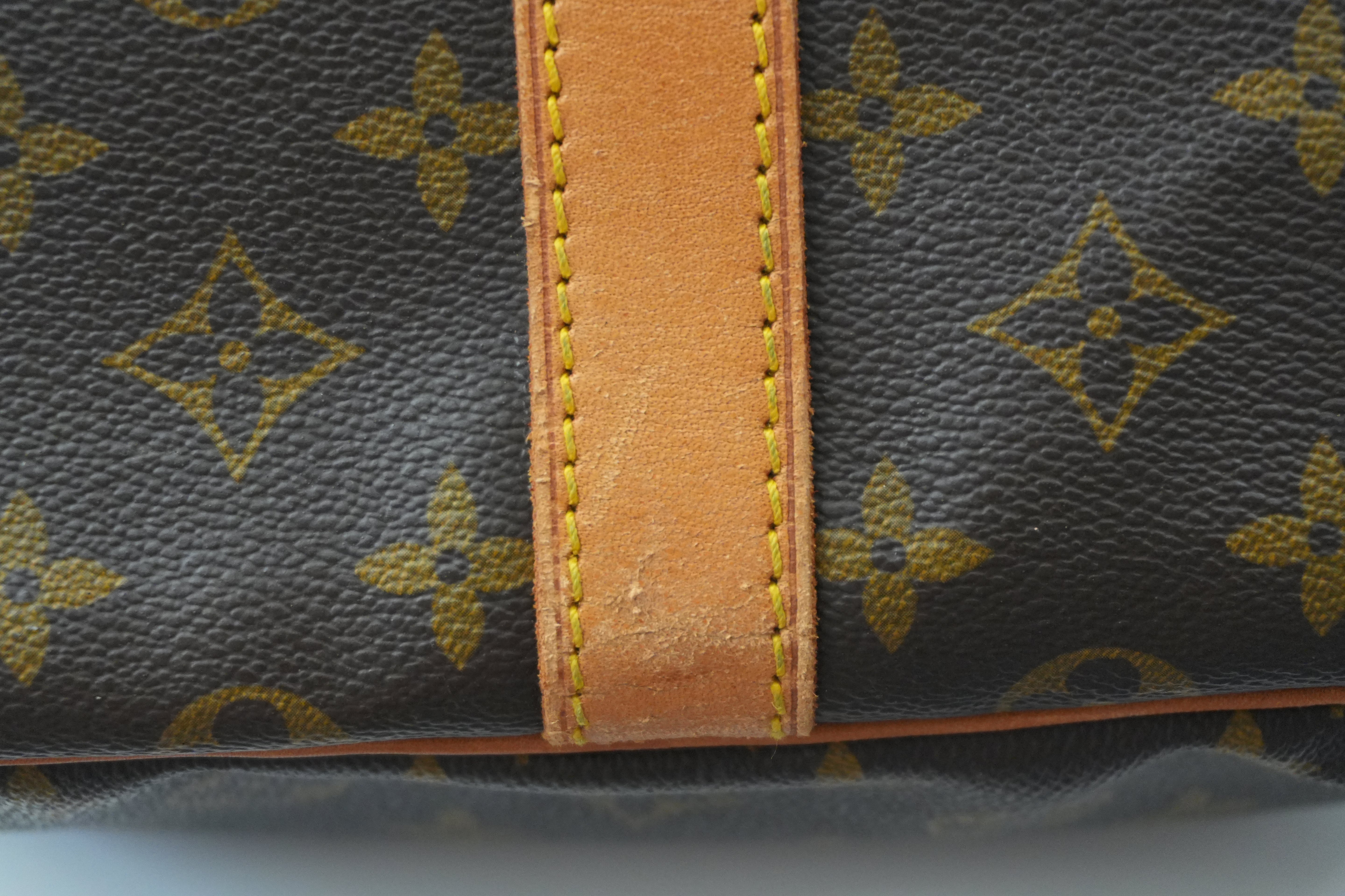 Pre-owned Louis Vuitton Monogram Keepall 60 Bandouliere