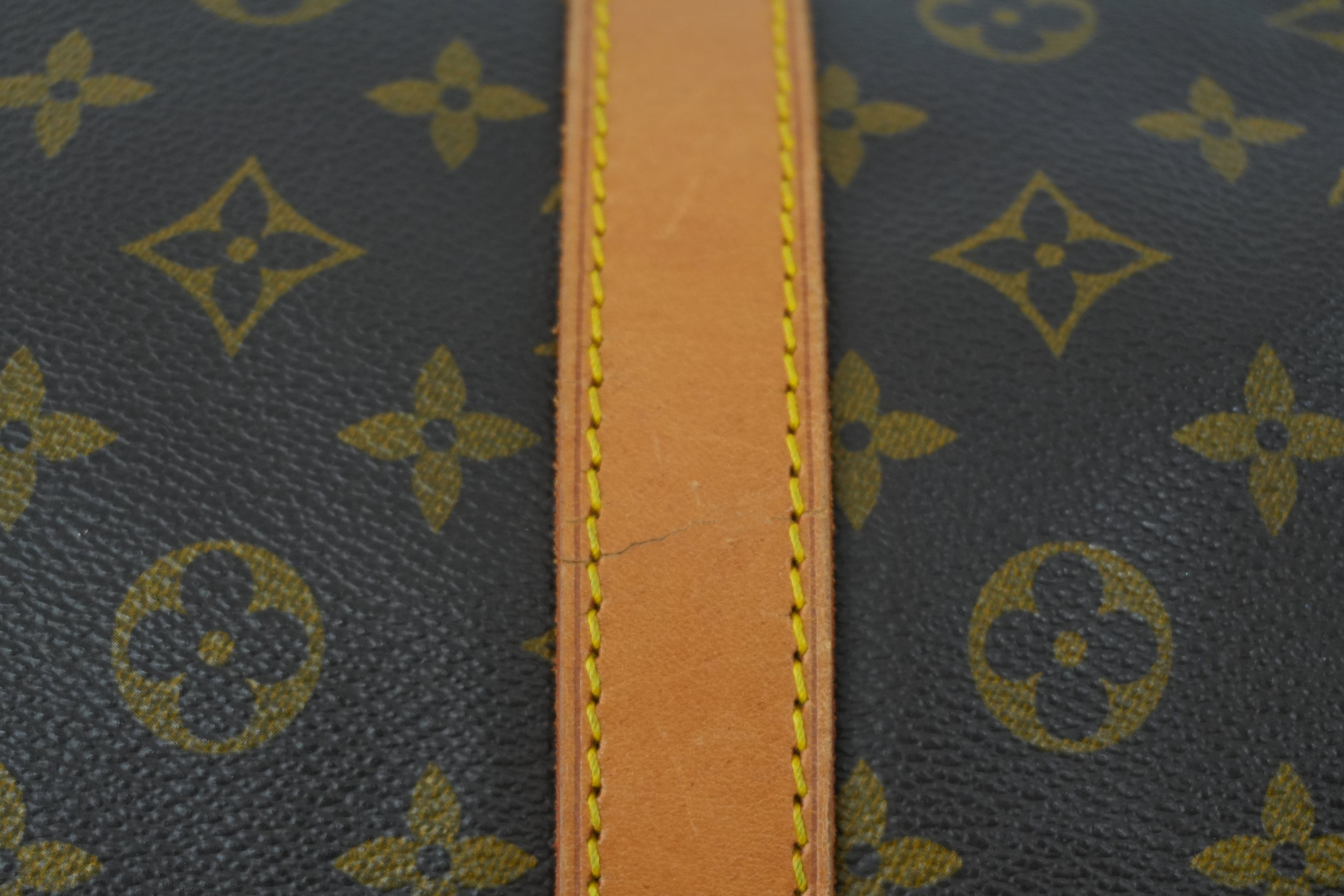 Pre-owned Louis Vuitton Monogram Keepall 60 Bandouliere