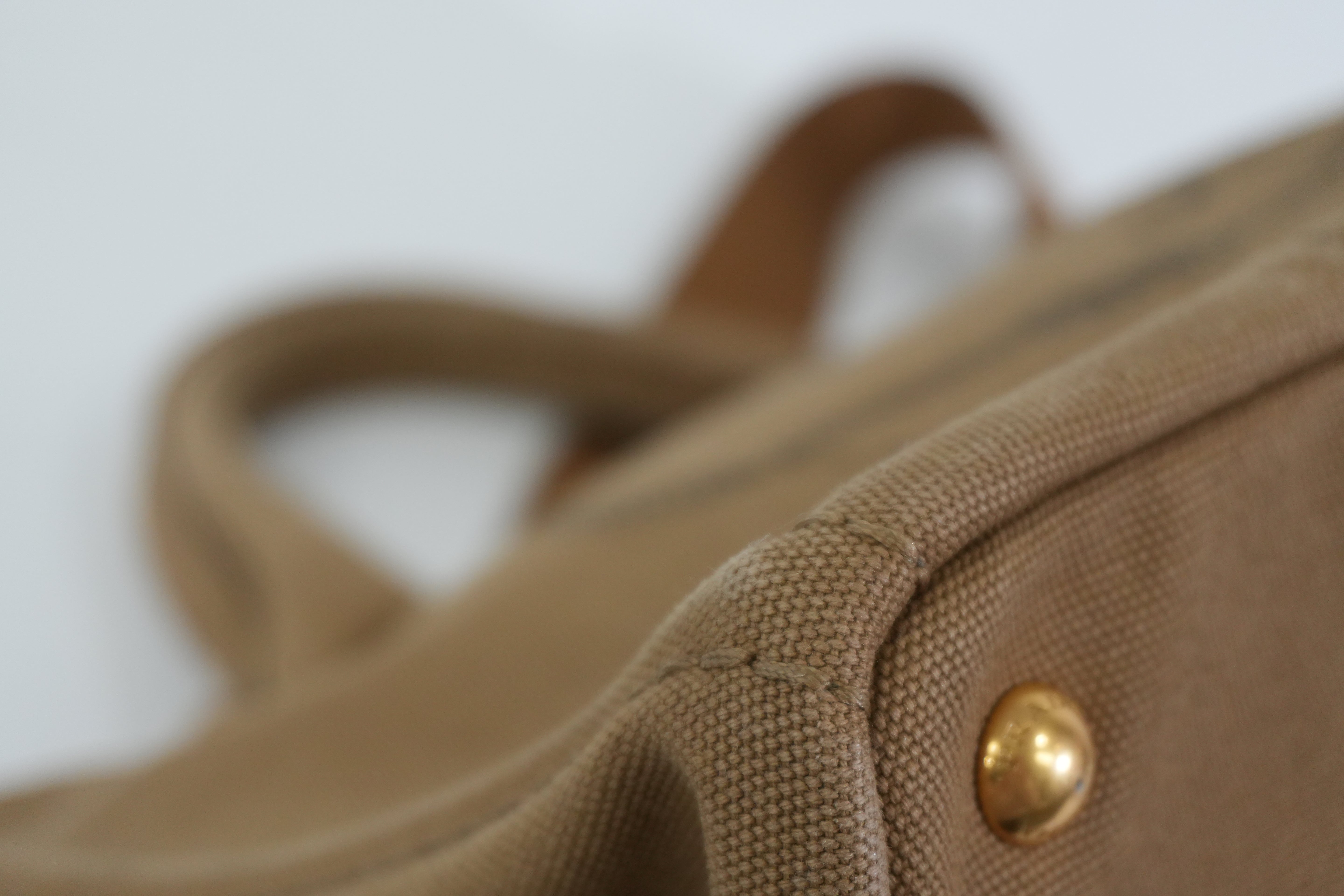 Pre-owned Prada Two Way Canapa Shoulder Bag Brown