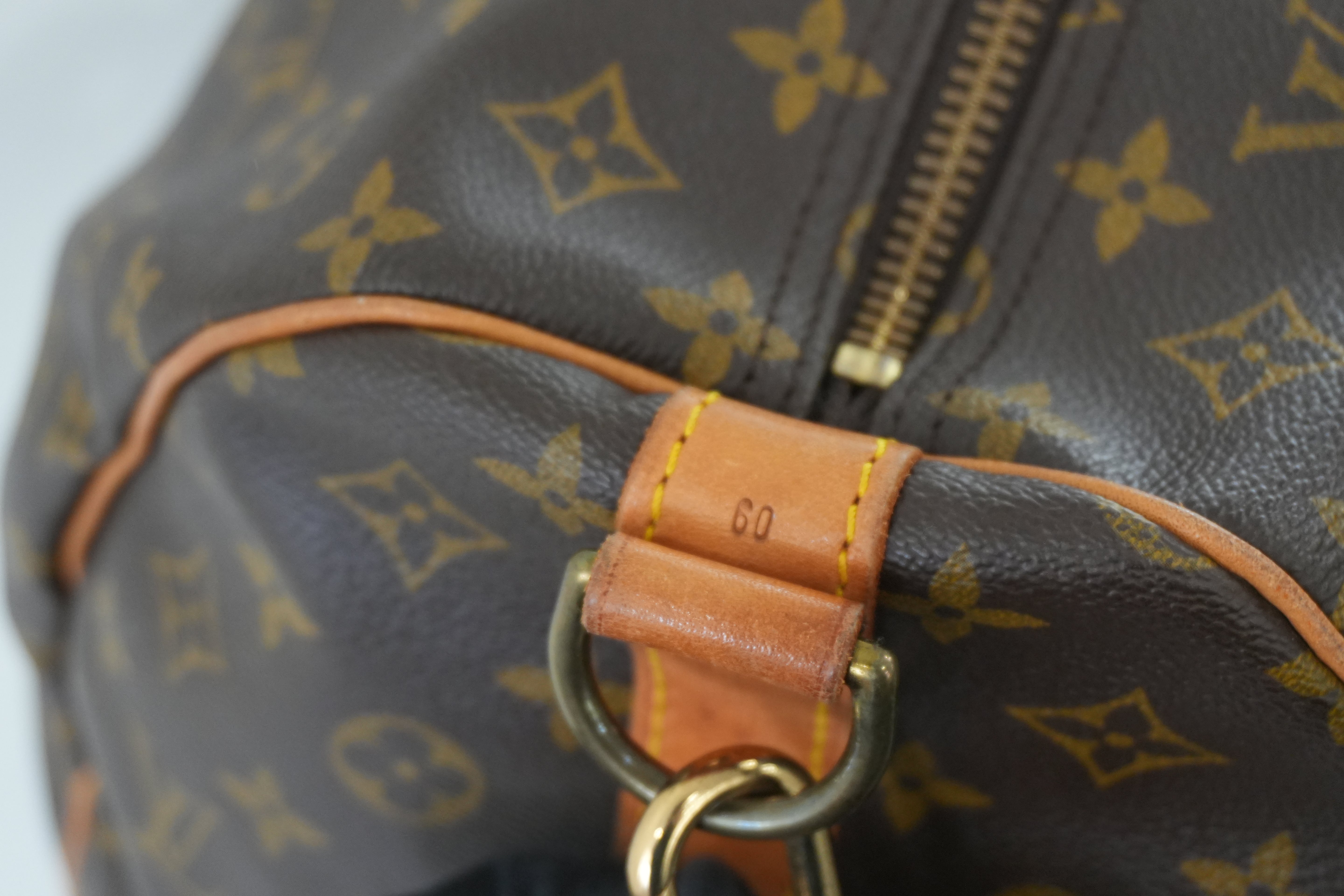Pre-owned Louis Vuitton Monogram Keepall 60 Bandouliere
