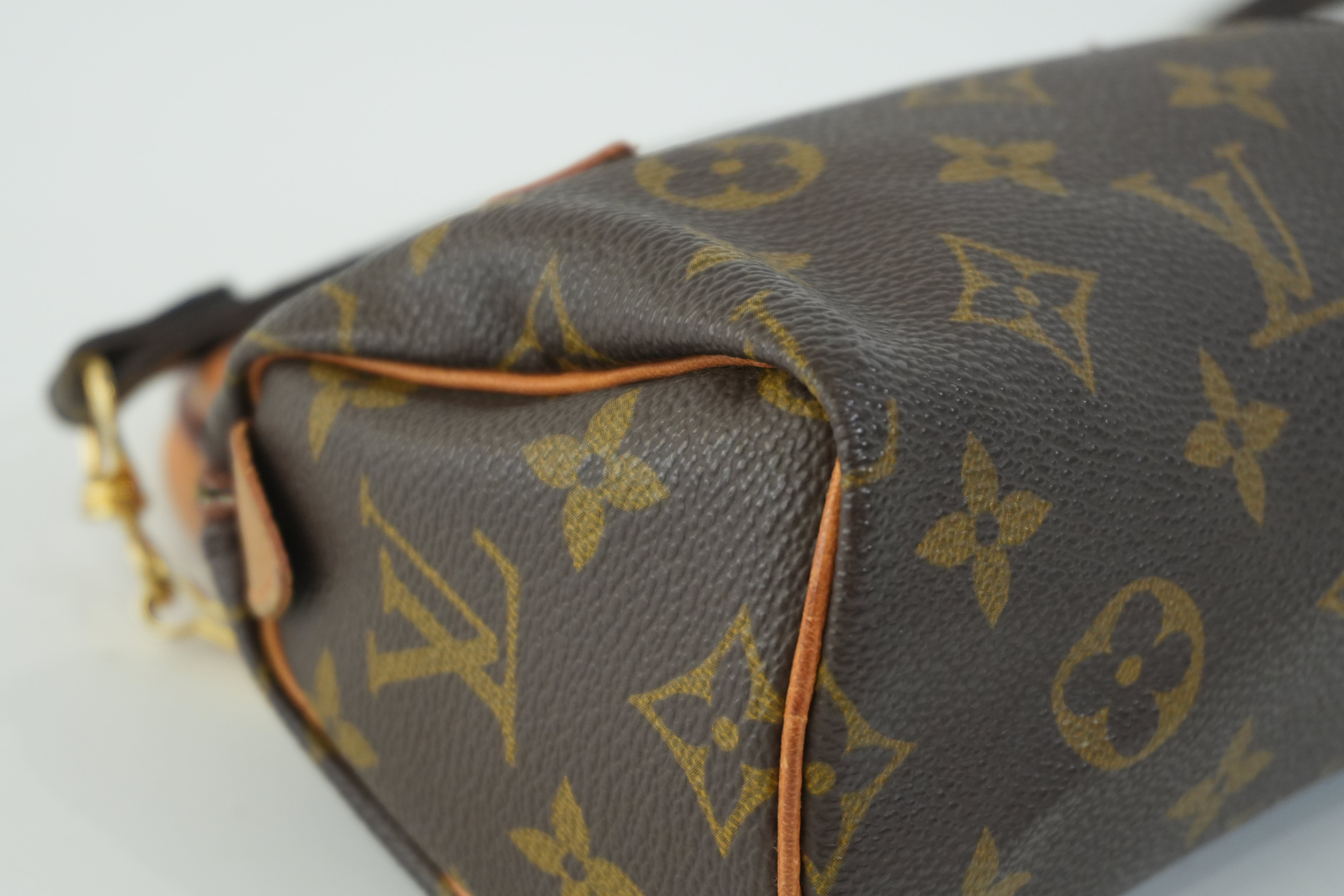 Pre-owned Louis Vuitton Monogram Mini Speedy with Strap