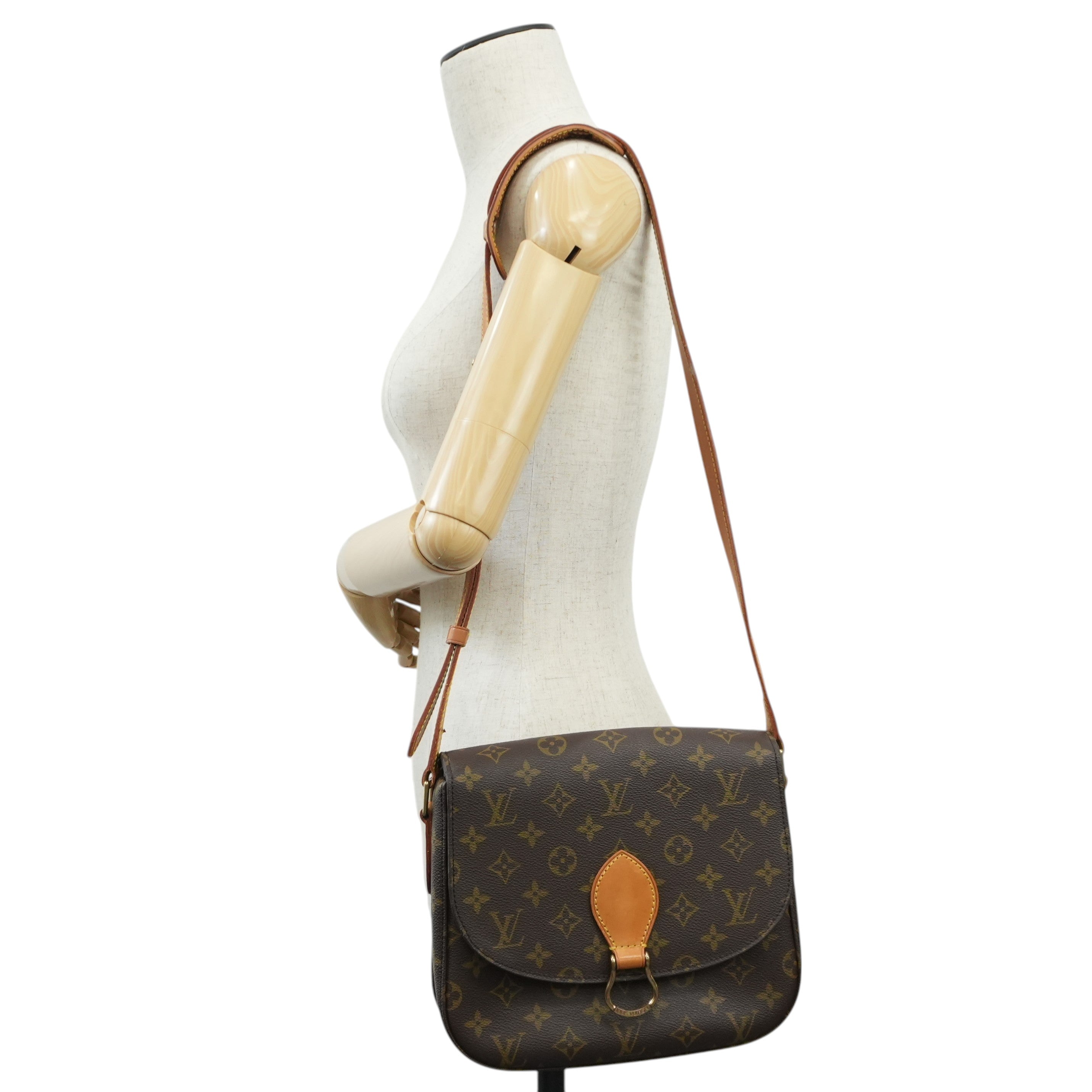 Pre-owned Louis Vuitton Monogram Saint Cloud GM Shoulder Bag