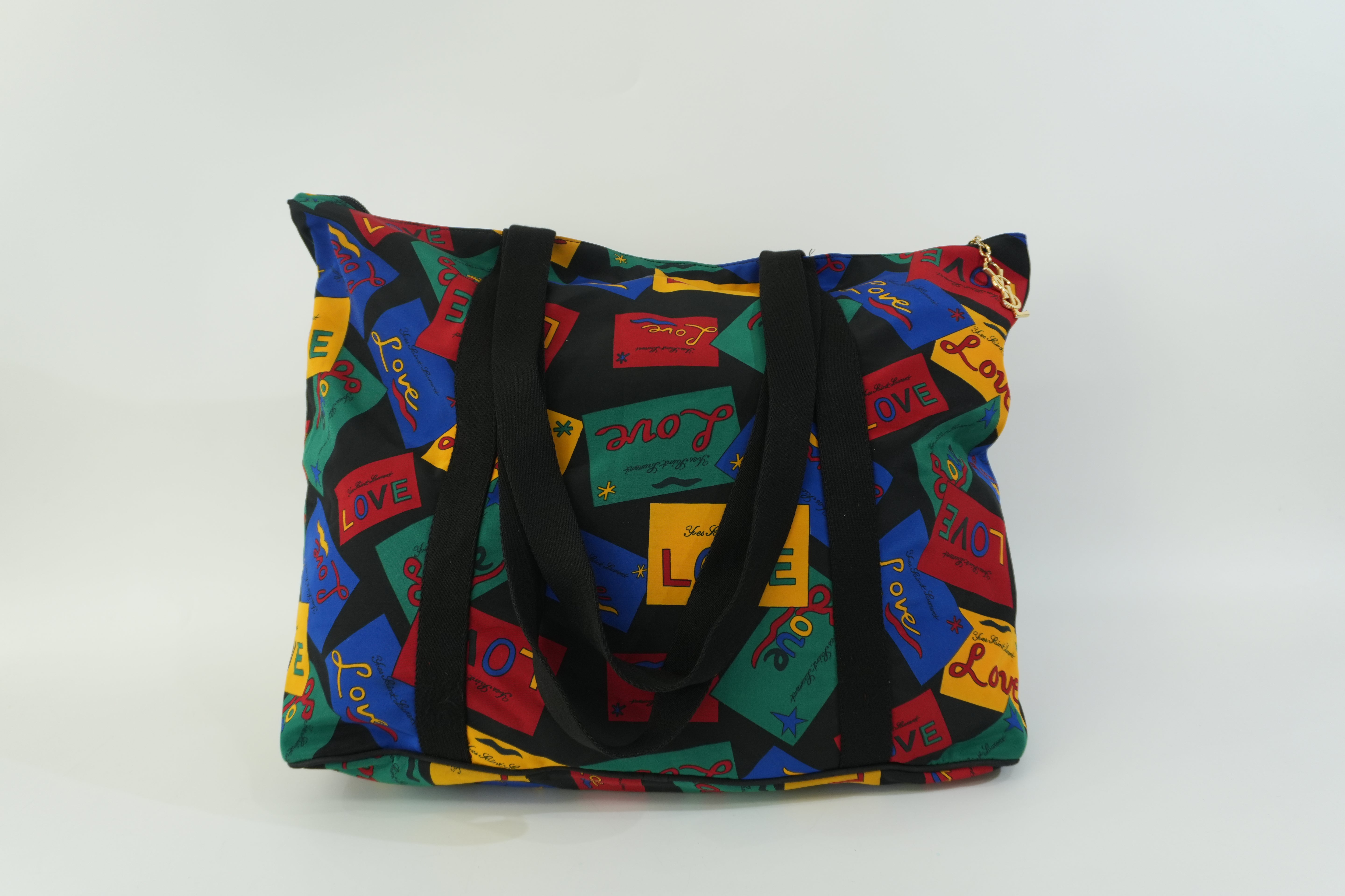 Pre-owned Saint Laurent Nylon Travel Bag Multicolor