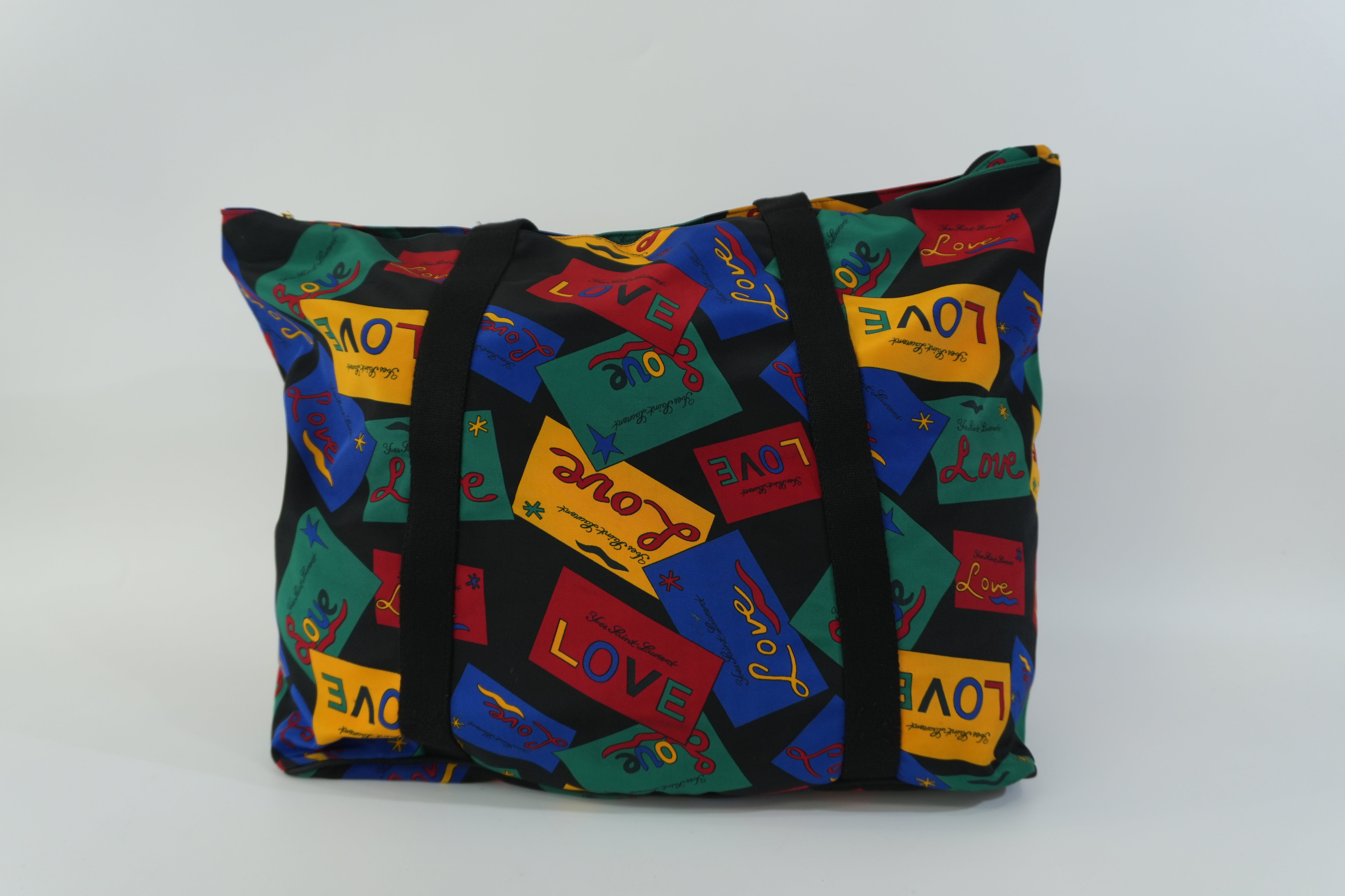 Pre-owned Saint Laurent Nylon Travel Bag Multicolor