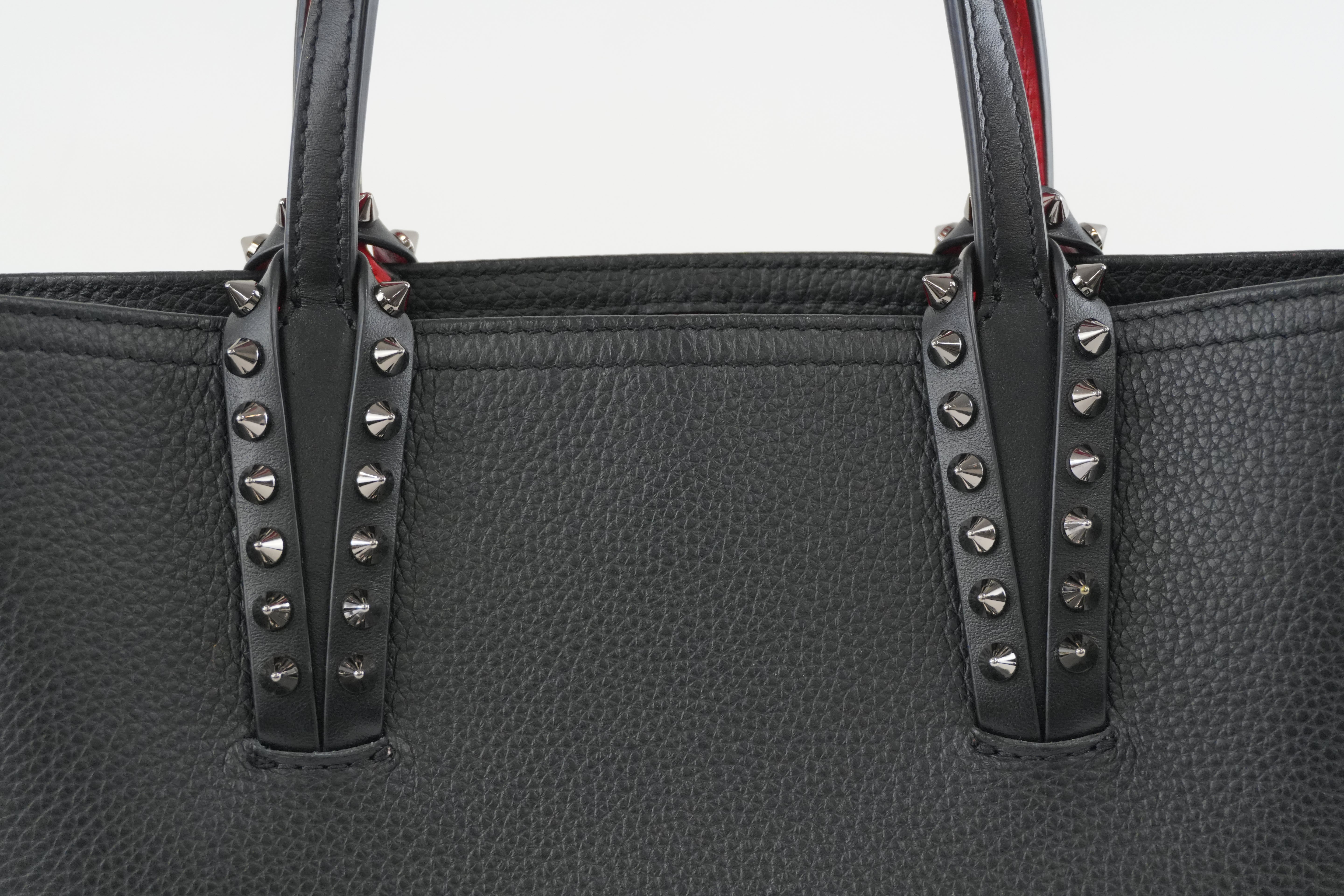 Christian Louboutin Small Cabata Two Way Shoulder Bag Black Used