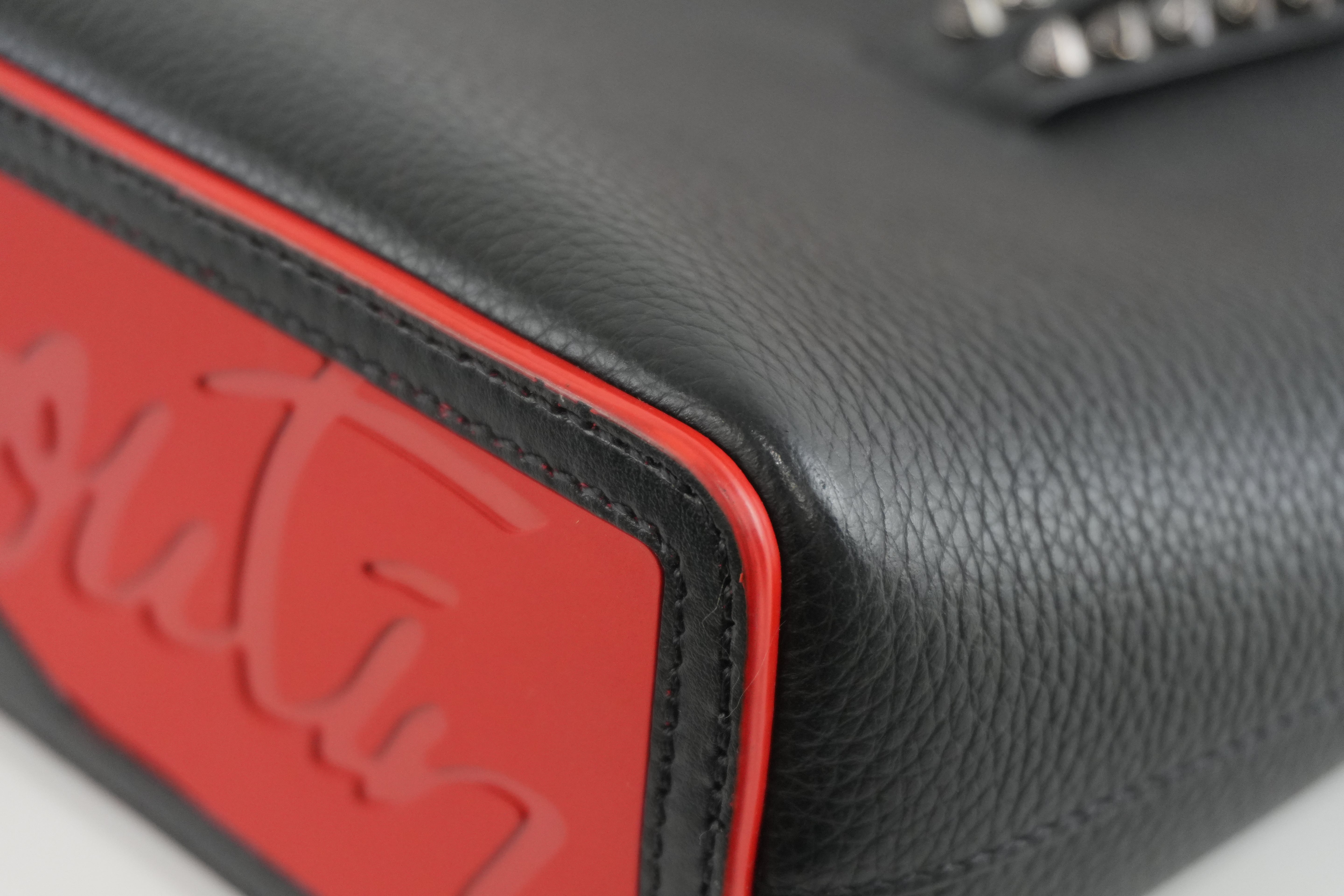 Christian Louboutin Small Cabata Two Way Shoulder Bag Black Used