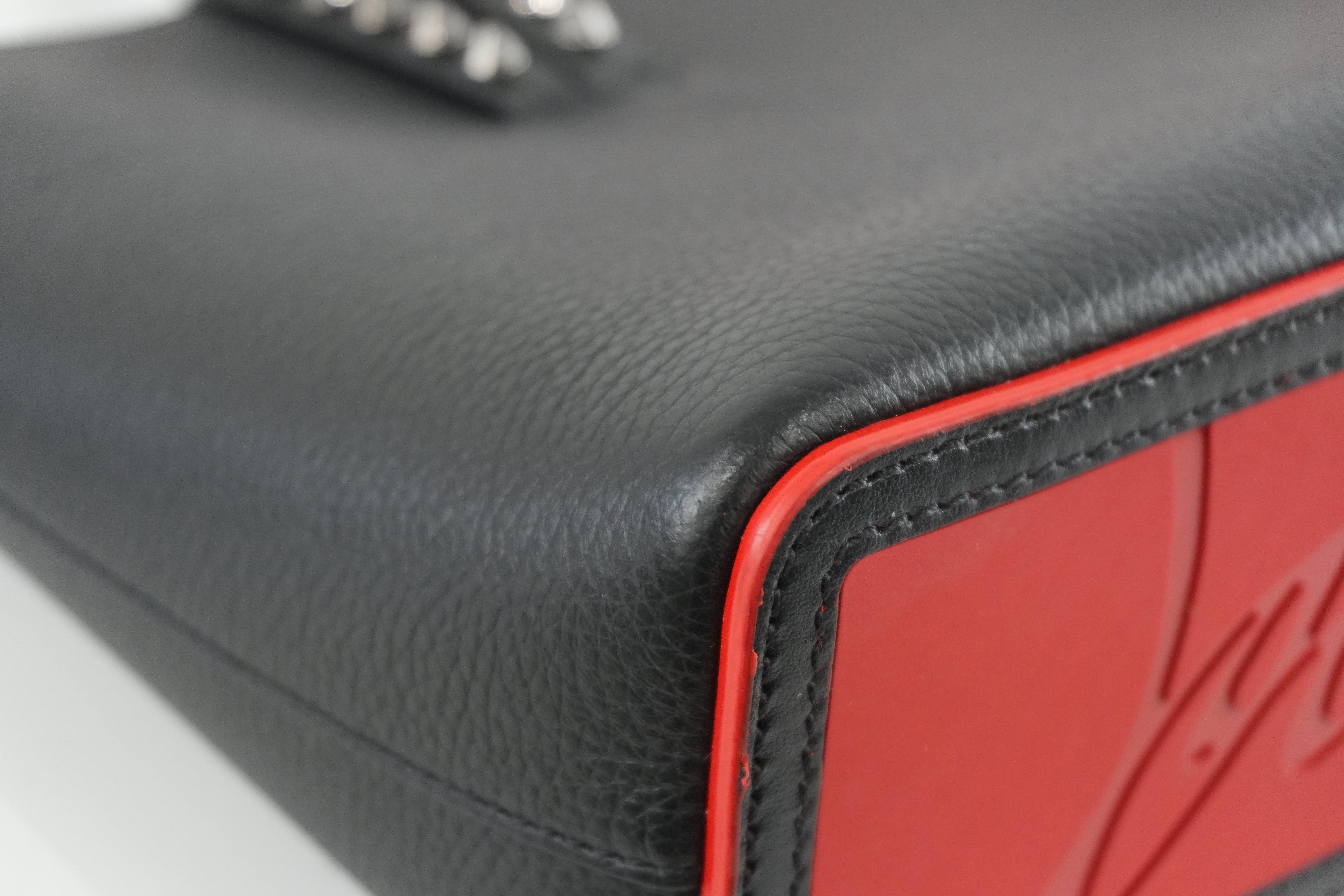 Christian Louboutin Small Cabata Two Way Shoulder Bag Black Used