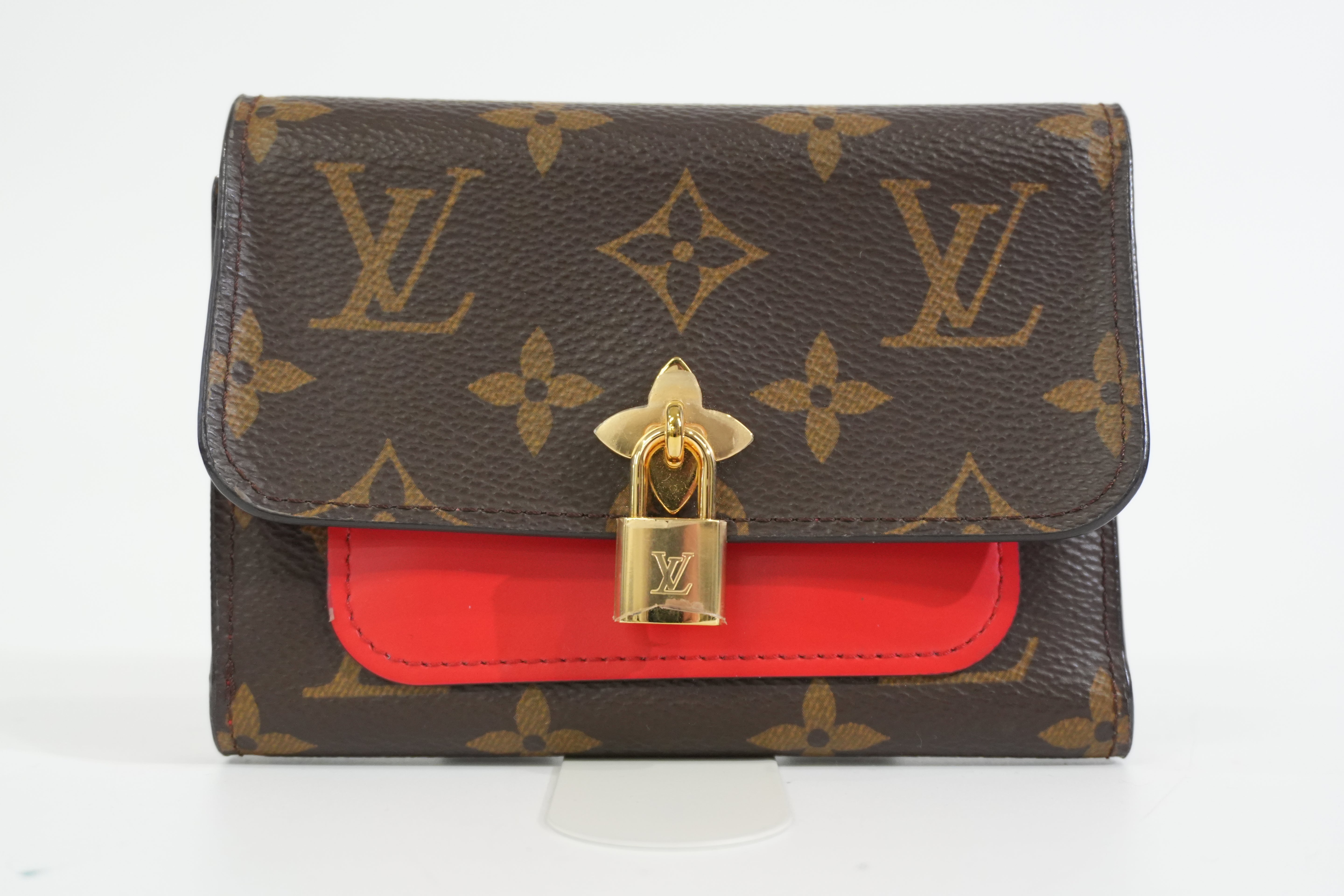 Pre-owned Louis Vuitton Monogram Coquelicot Flower Compact Wallet