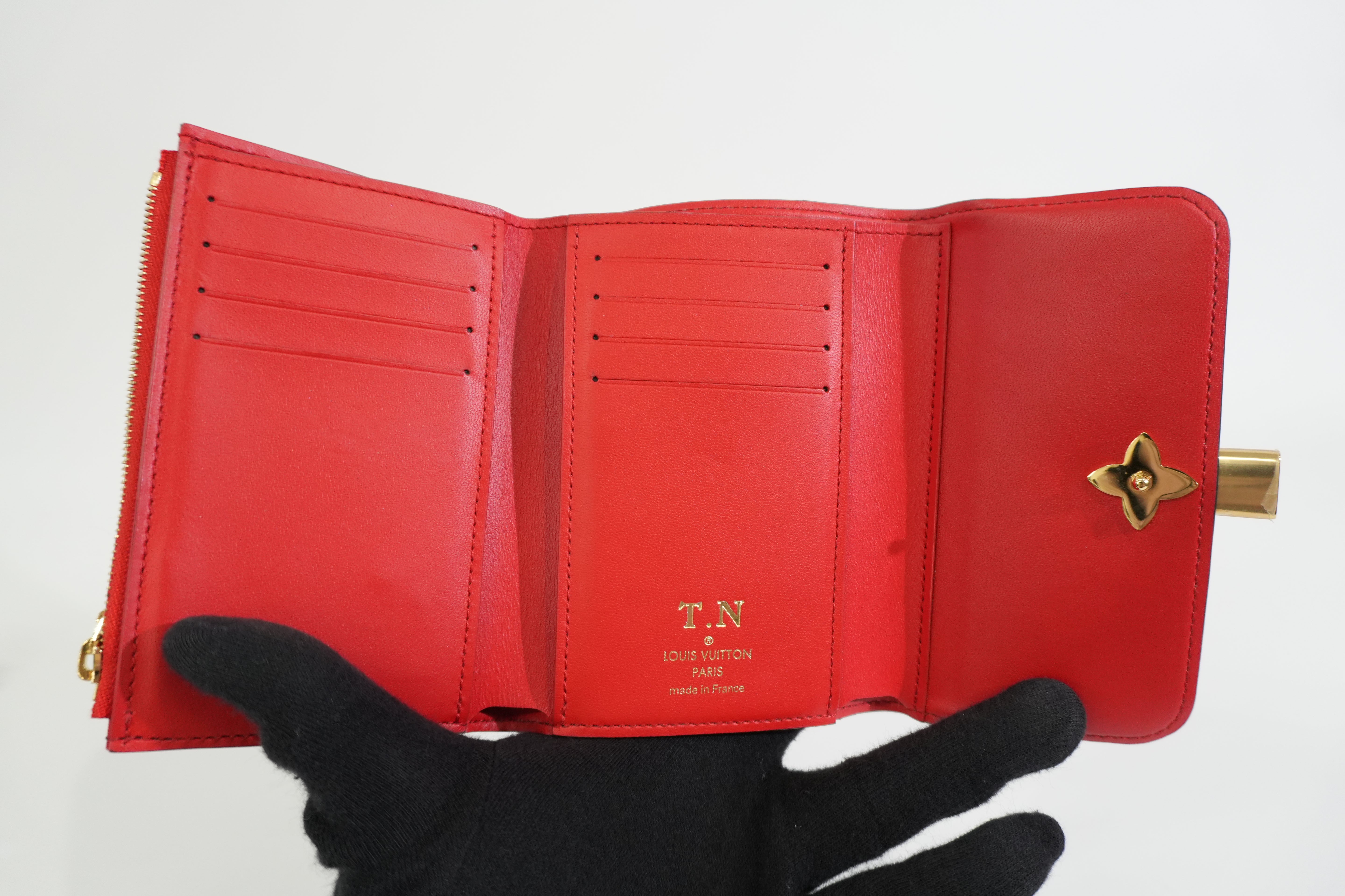 Pre-owned Louis Vuitton Monogram Coquelicot Flower Compact Wallet