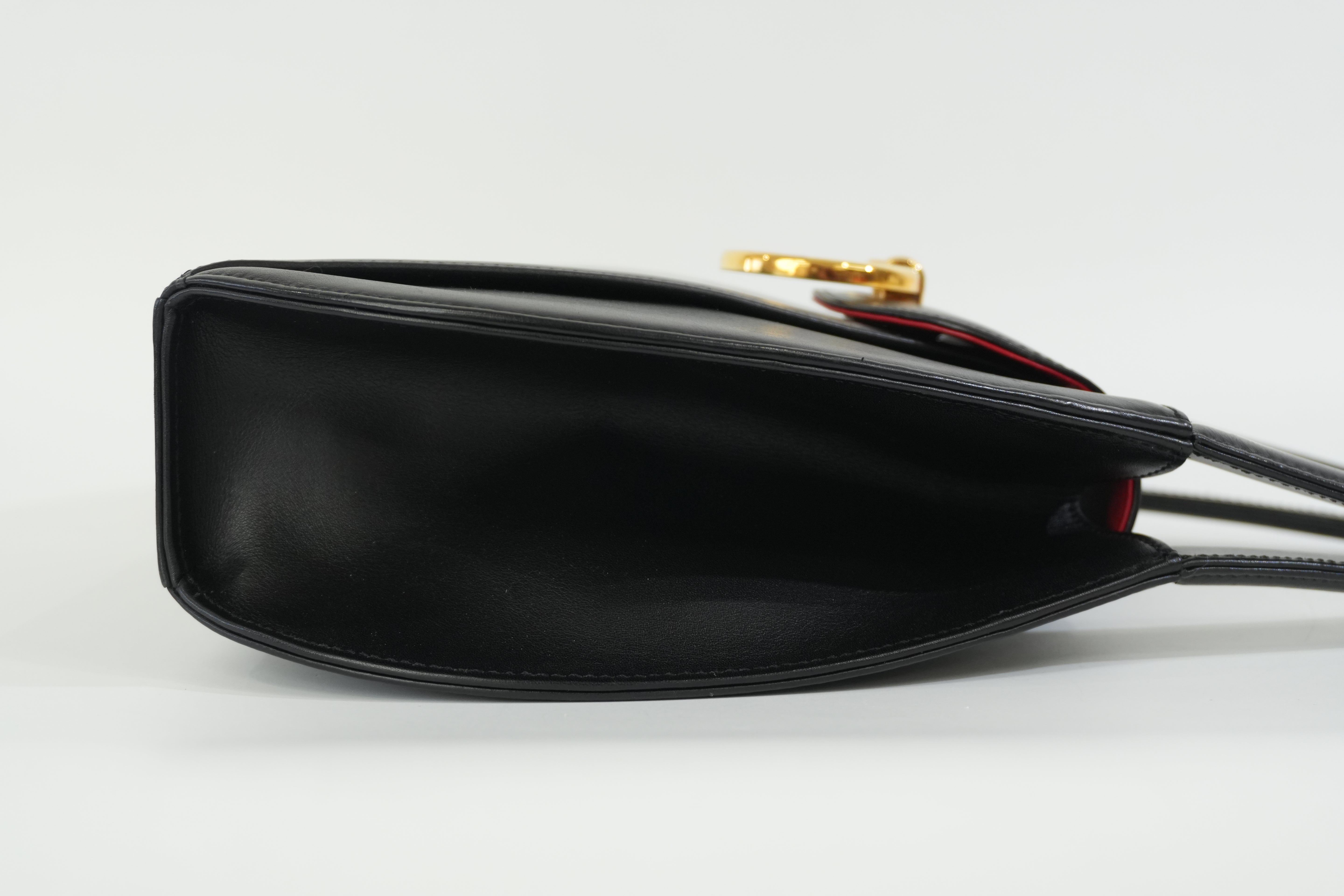 Pre-owned Cartier Top Handle Handbag Black