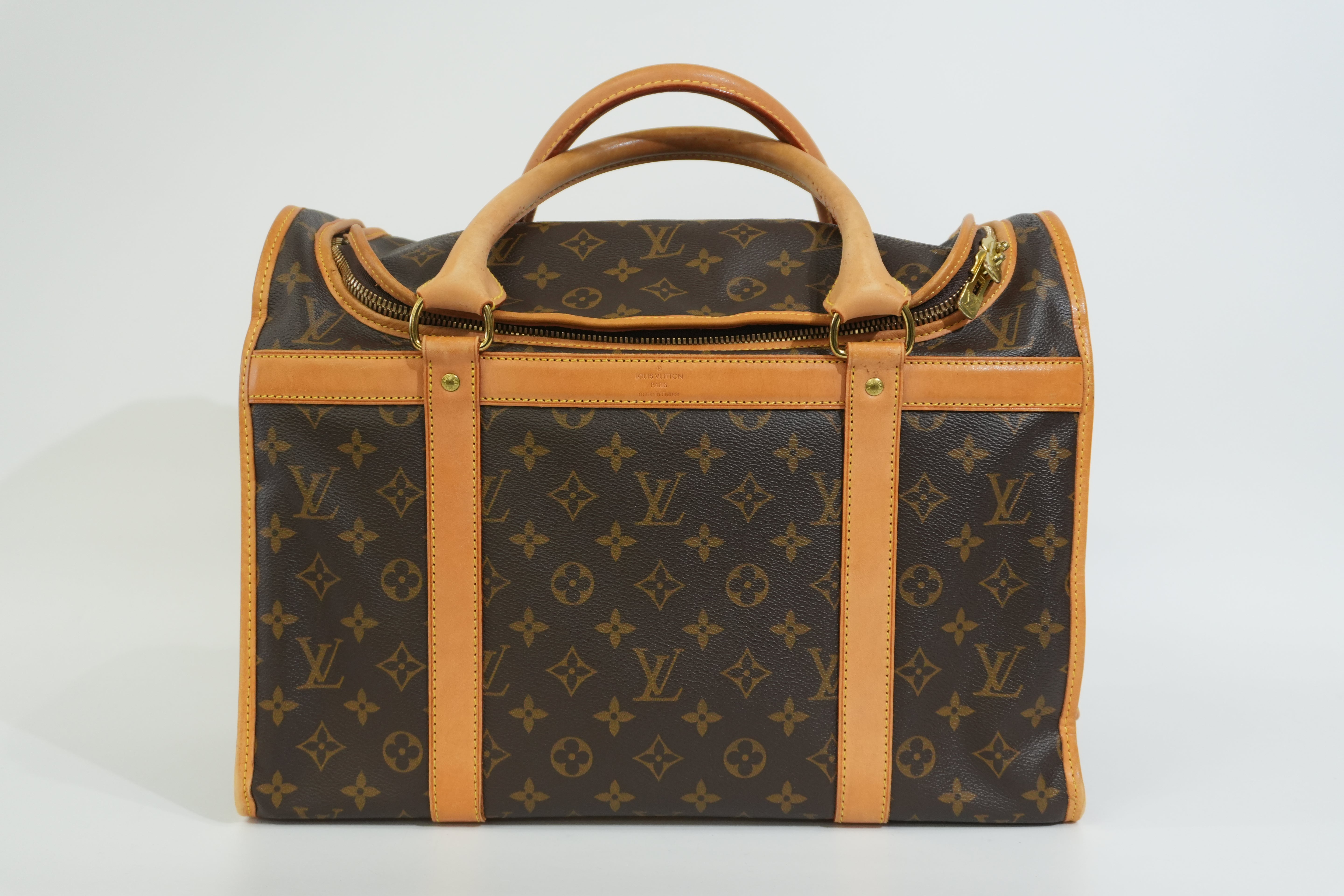 Pre-owned Louis Vuitton Monogram Sac Chien 40 Pet Carrier
