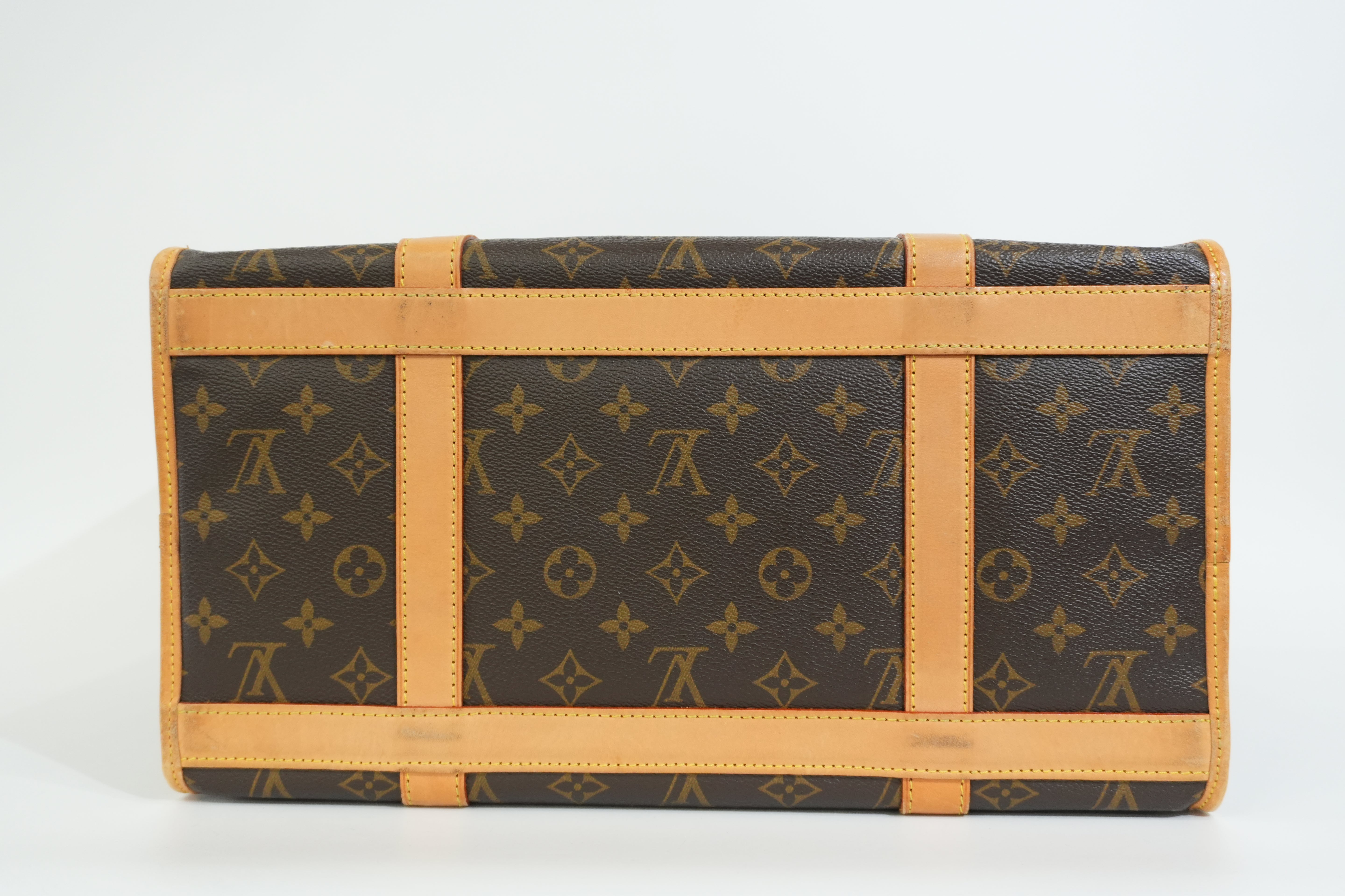 Pre-owned Louis Vuitton Monogram Sac Chien 40 Pet Carrier